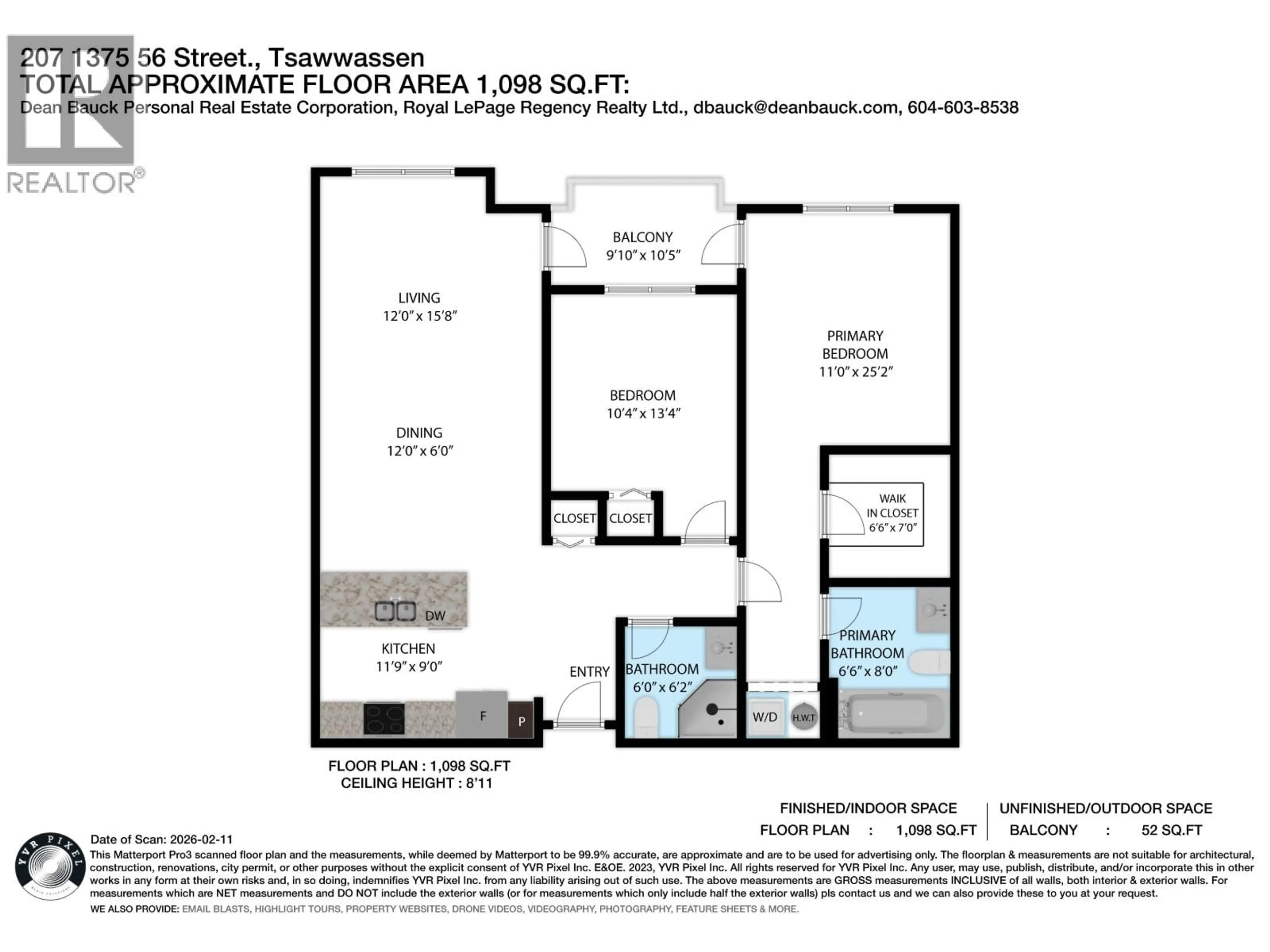 Floor plan for 207 - 1375 VIEW CRESCENT, Delta British Columbia V4L0A3