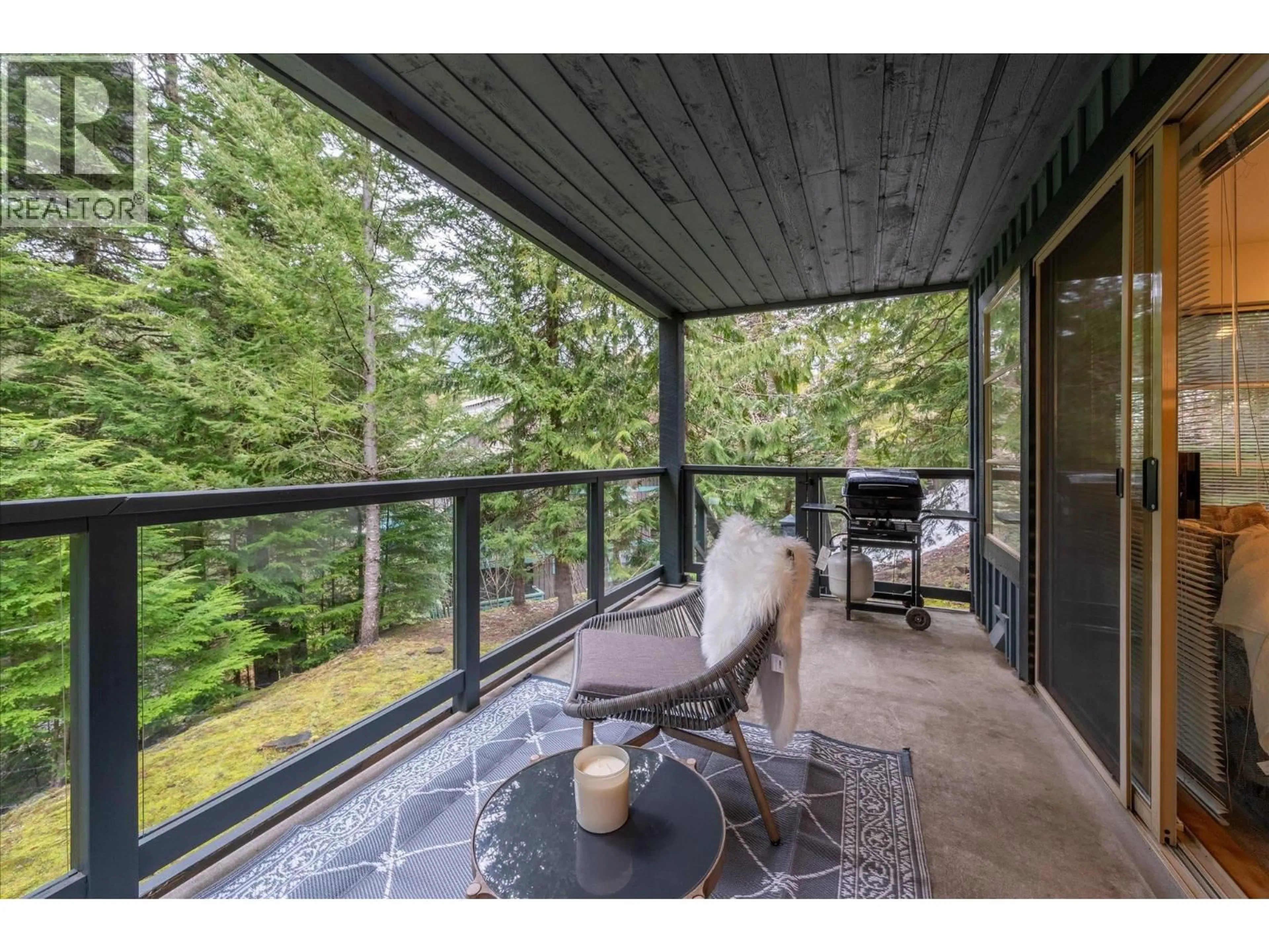 Patio, forest/trees view for 1102 - 3050 HILLCREST DRIVE, Whistler British Columbia V8E0T8