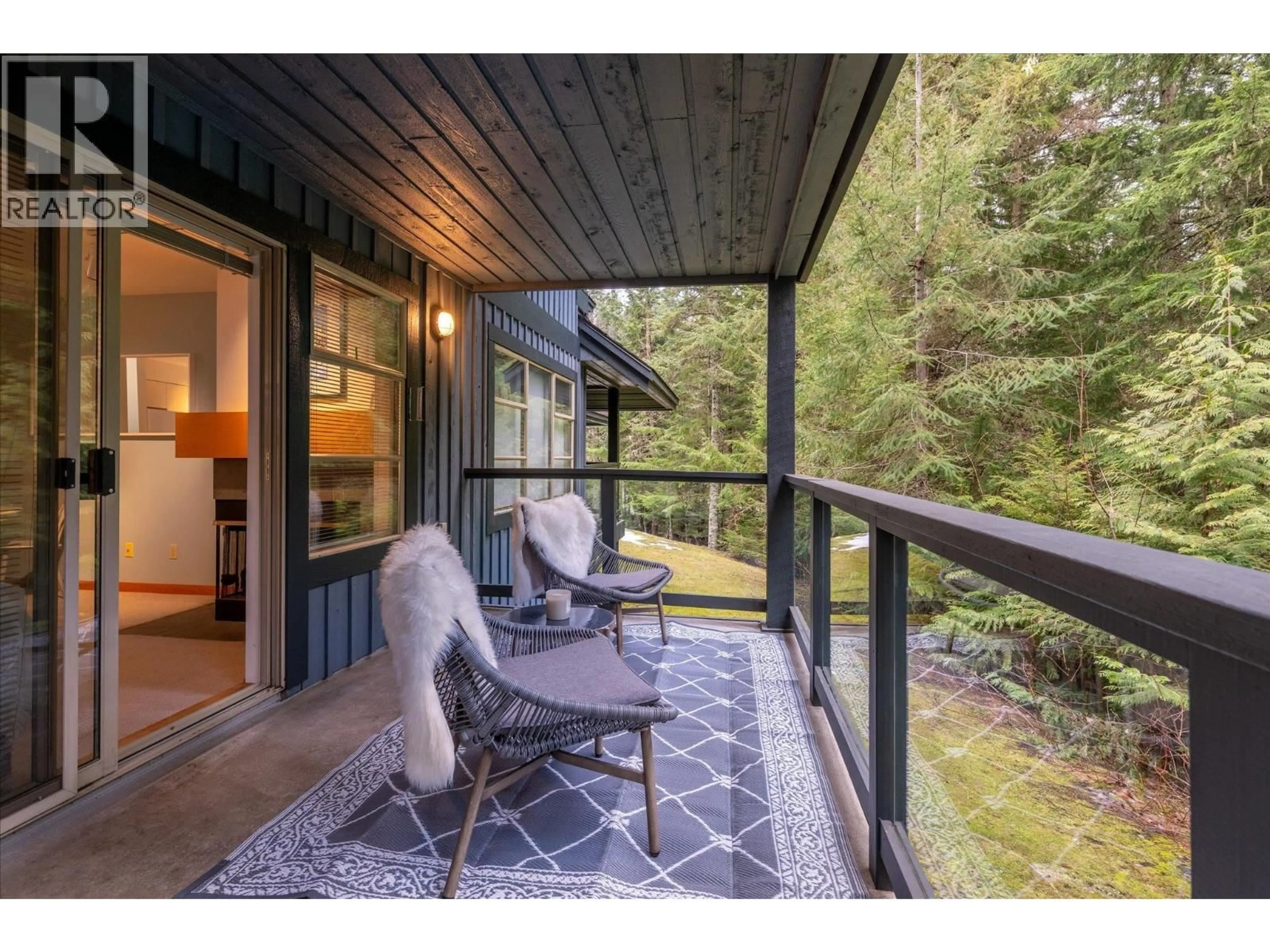 Patio, forest/trees view for 1102 - 3050 HILLCREST DRIVE, Whistler British Columbia V8E0T8
