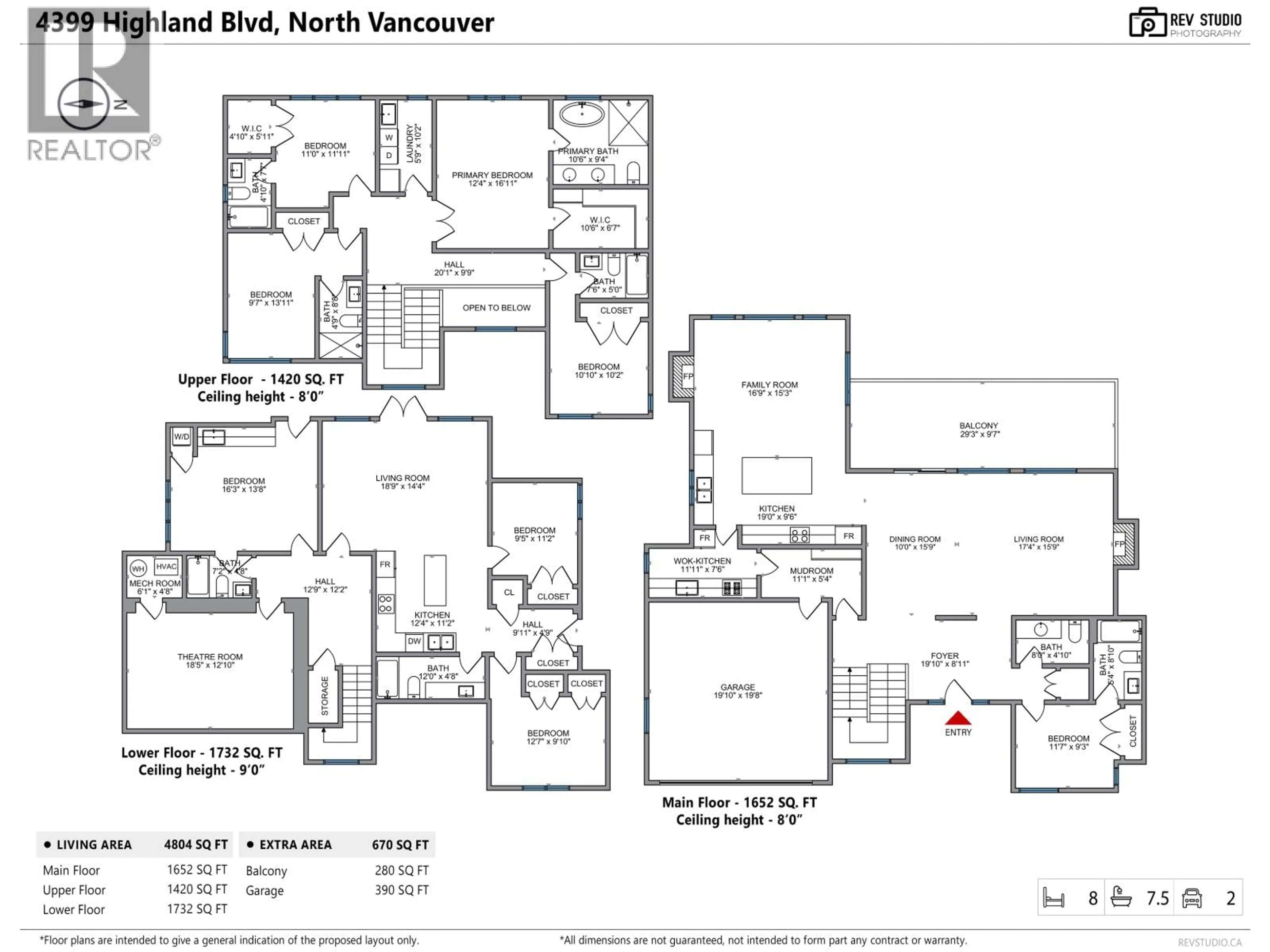 Floor plan for 4399 HIGHLAND BOULEVARD, North Vancouver British Columbia V7R2Z8