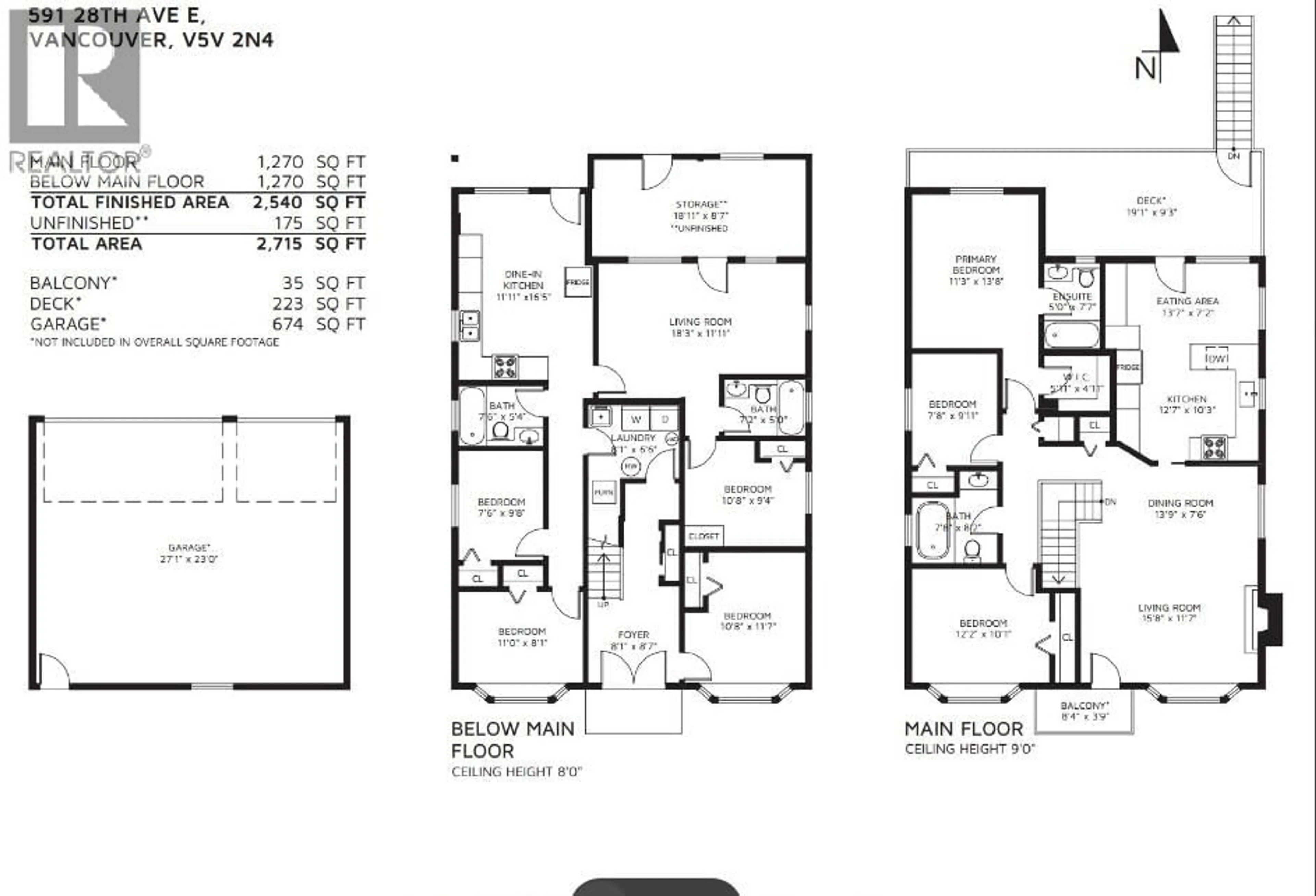 Floor plan for 591 28TH AVENUE, Vancouver British Columbia V5V2N4