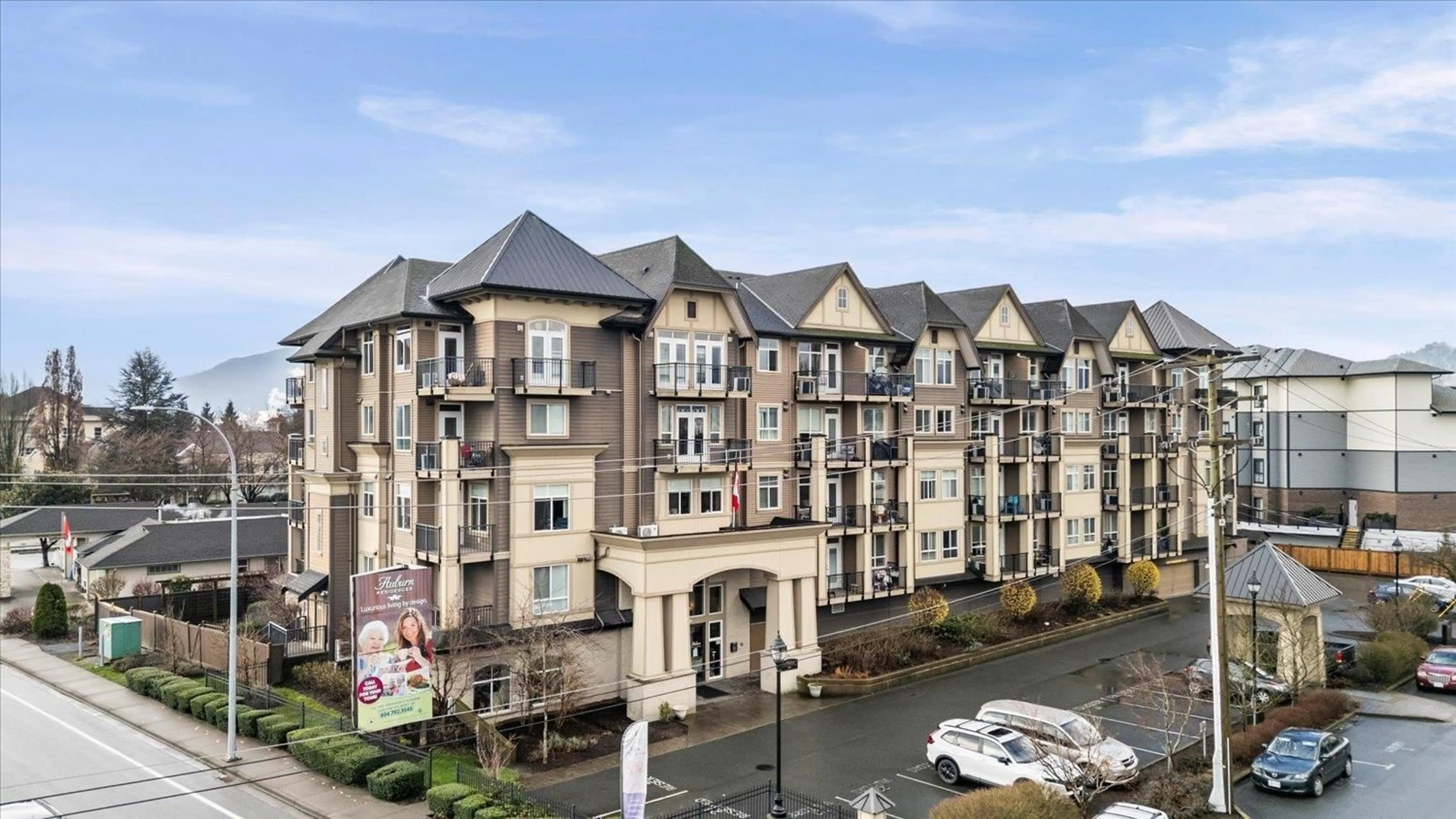 A pic from outside/outdoor area/front of a property/back of a property/a pic from drone, building for 316 - 8531 YOUNG ROAD, Chilliwack British Columbia V2P0E1