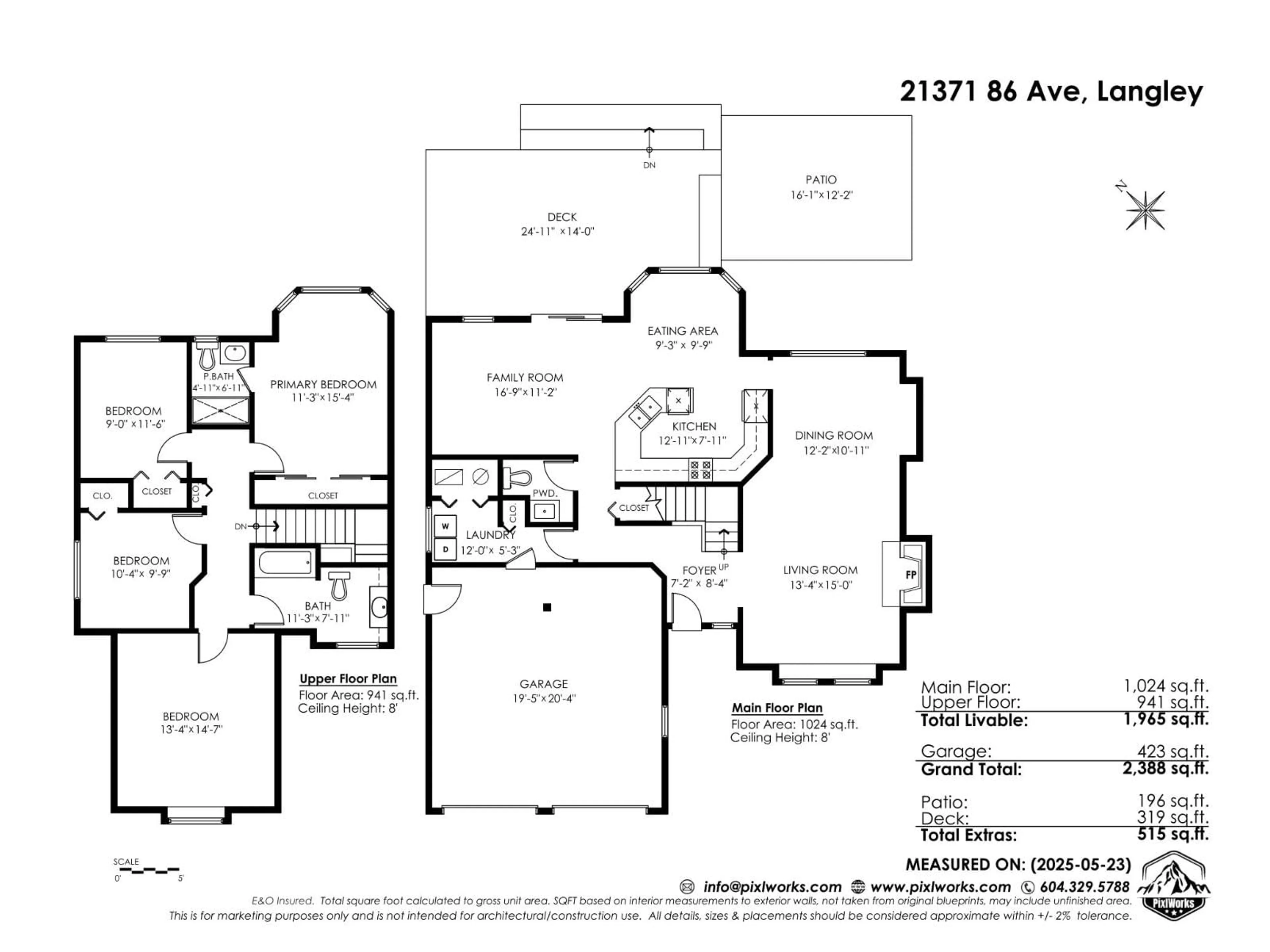 Floor plan for 21371 86 AVENUE, Langley British Columbia V1M1Z7