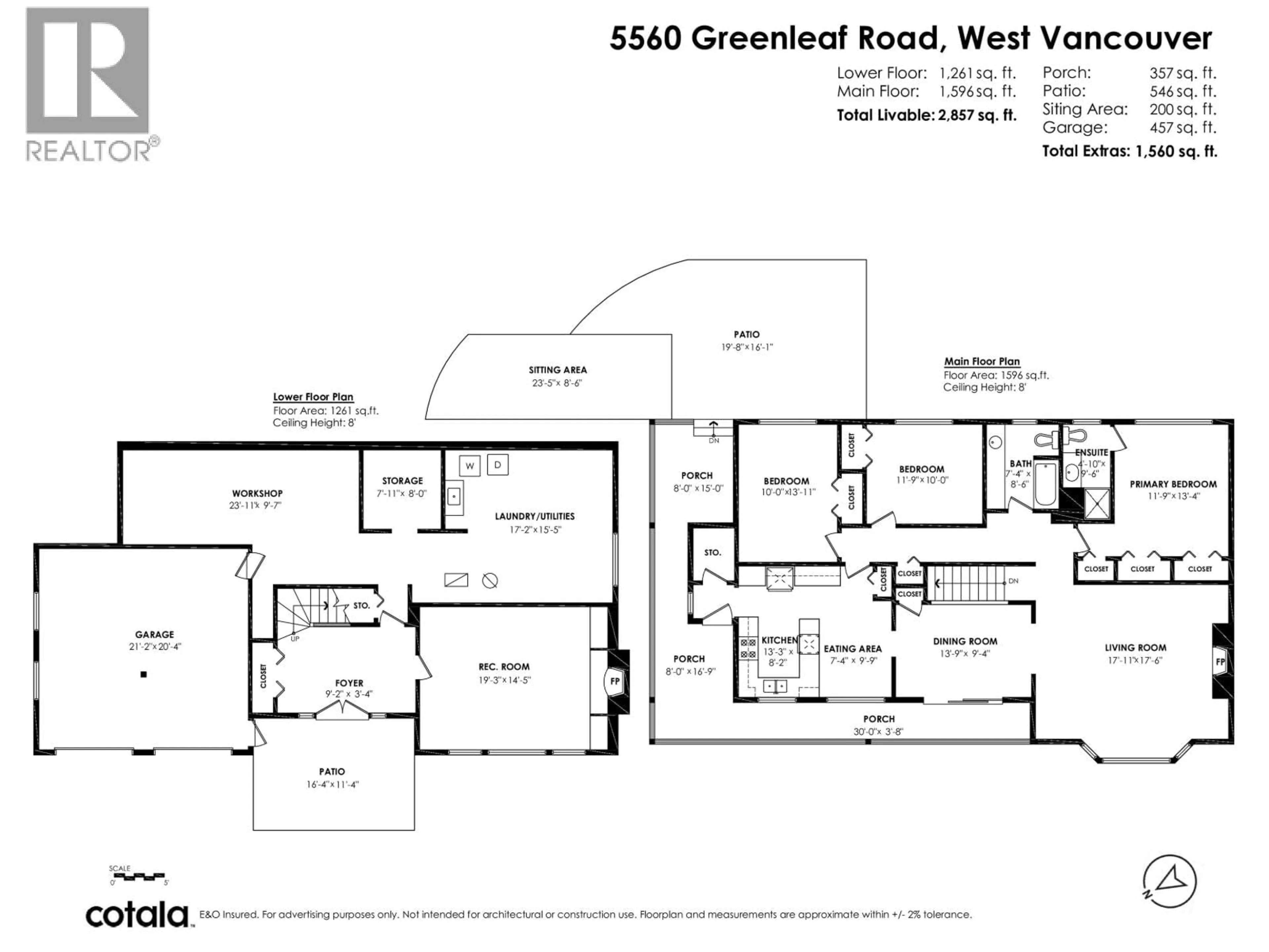 Floor plan for 5560 GREENLEAF ROAD, West Vancouver British Columbia V7W1N6