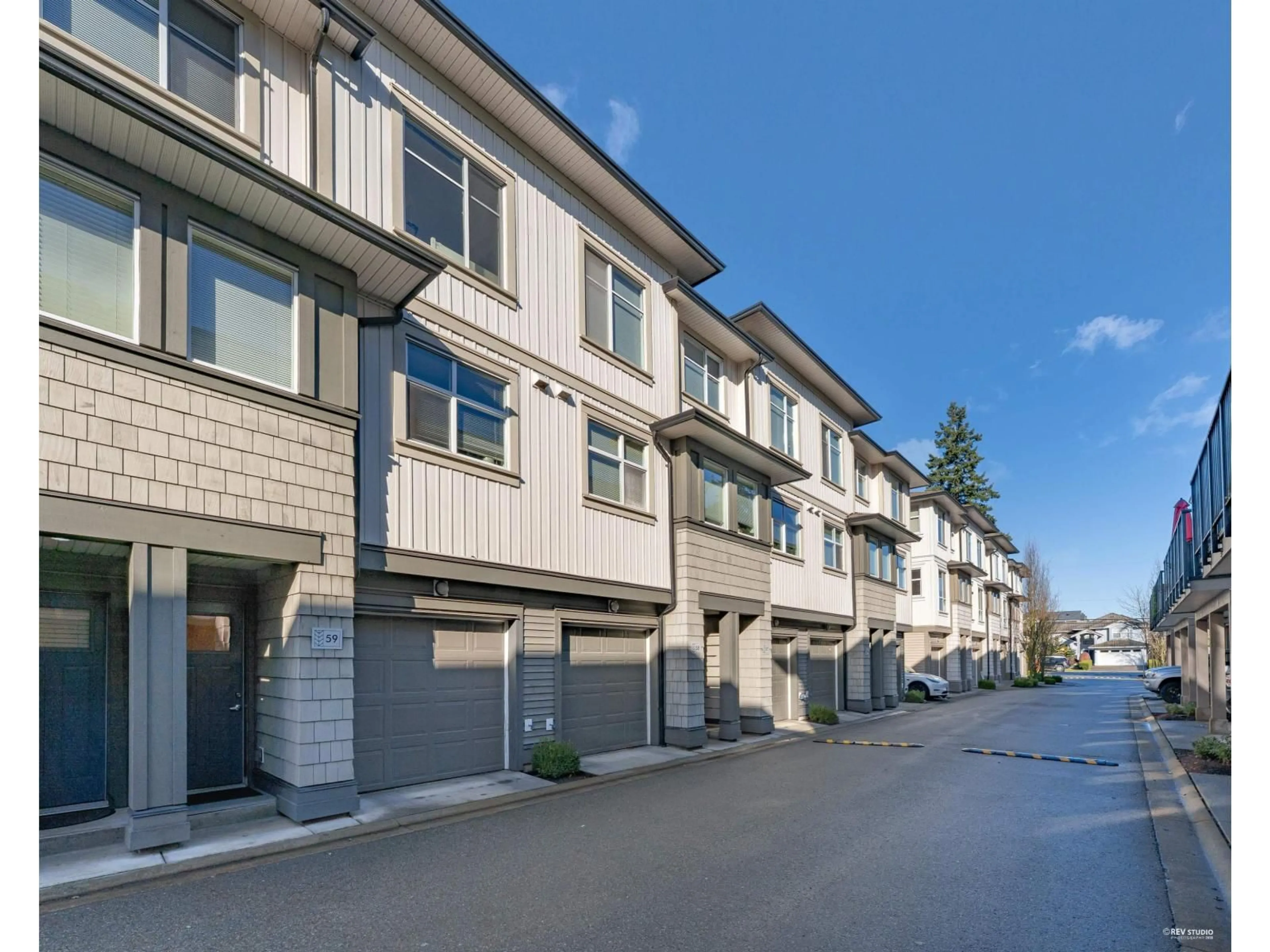 Home with vinyl exterior material, street for 59 - 8355 164 STREET, Surrey British Columbia V4N1E3