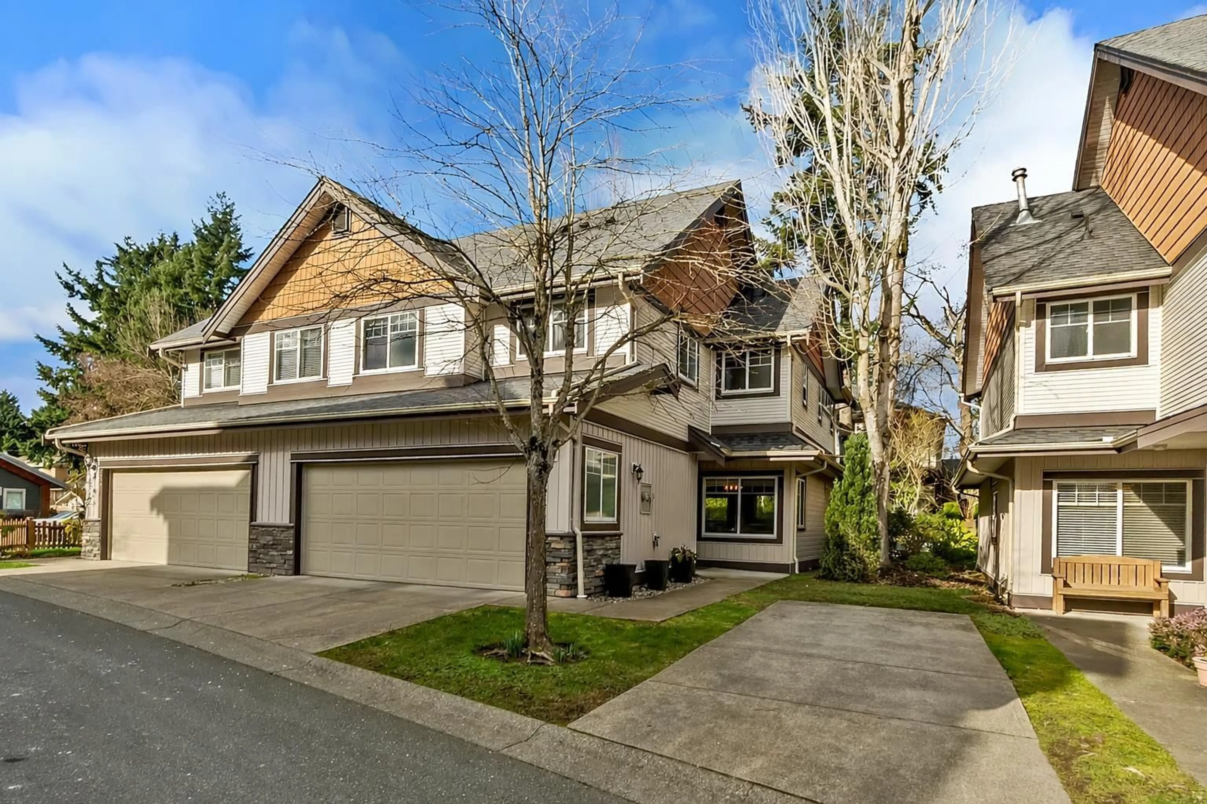 A pic from outside/outdoor area/front of a property/back of a property/a pic from drone, street for 51 - 8717 159 STREET, Surrey British Columbia V4N5R9