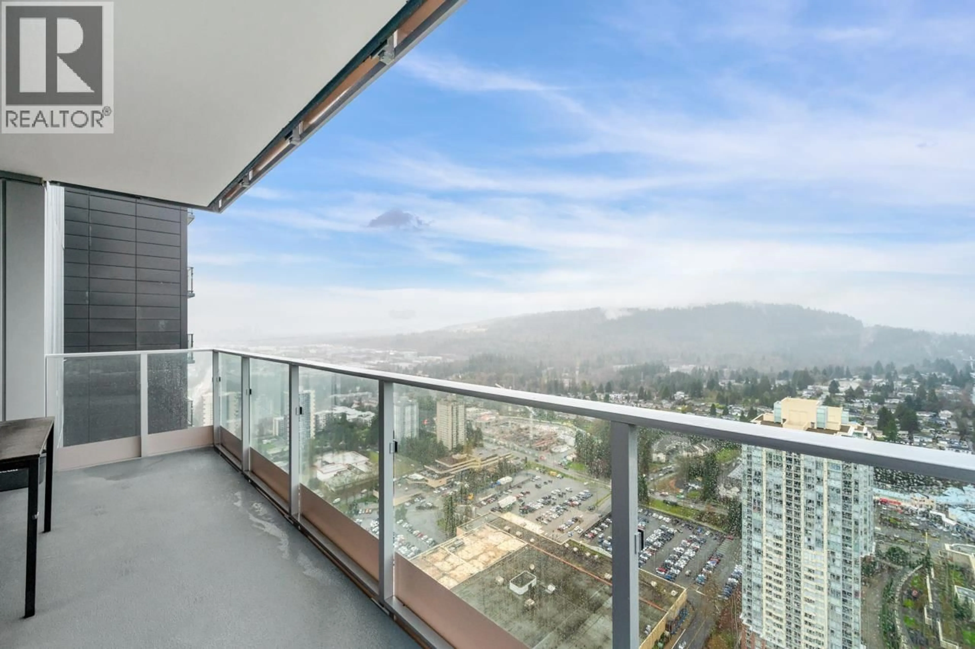 Balcony in the apartment, city buildings view from balcony for 4601 - 3809 EVERGREEN PLACE, Burnaby British Columbia V3J0M1