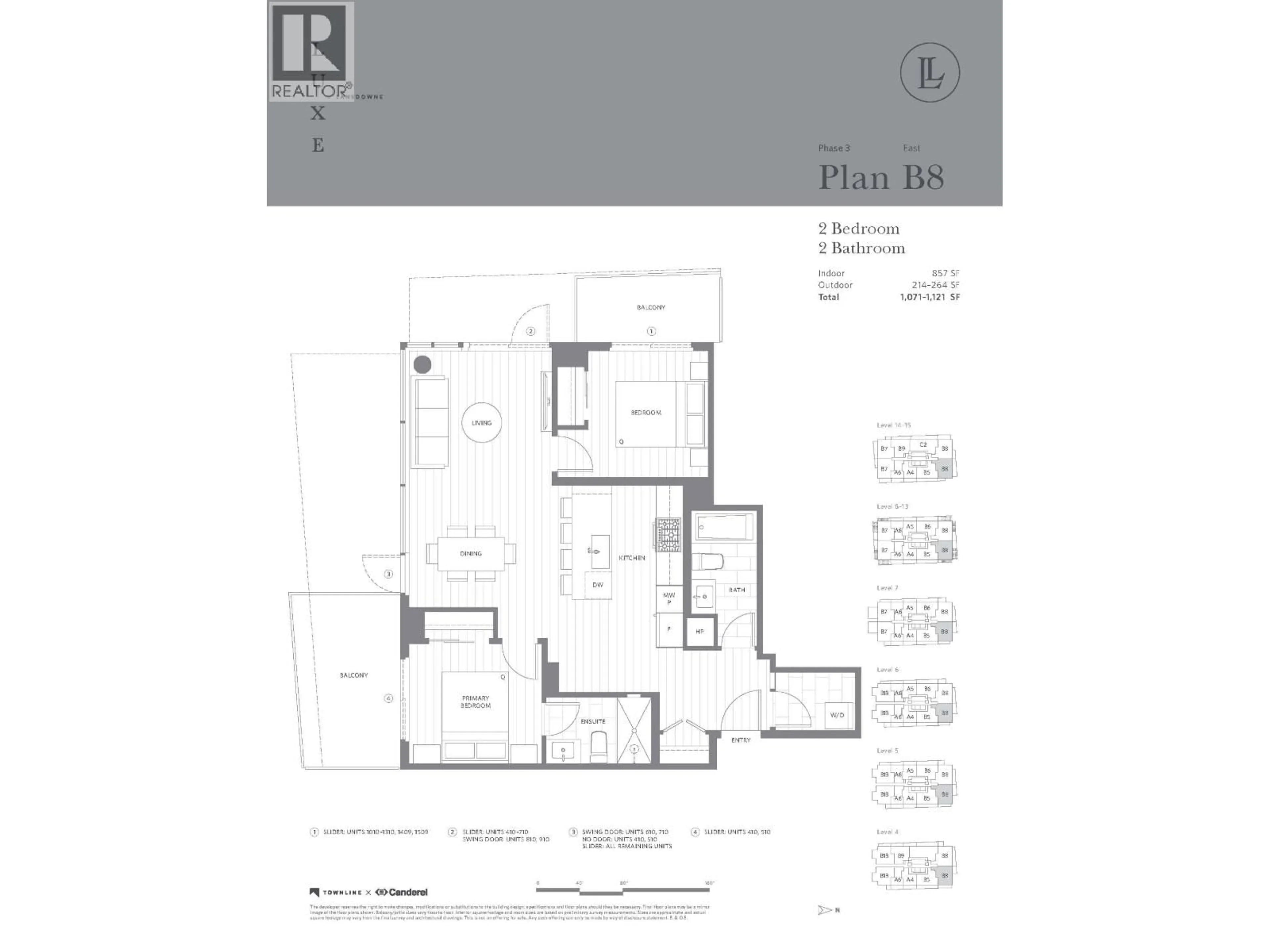 Floor plan for 1509 - 5520 MCNAUGHTON ROAD, Richmond British Columbia V6X0X5