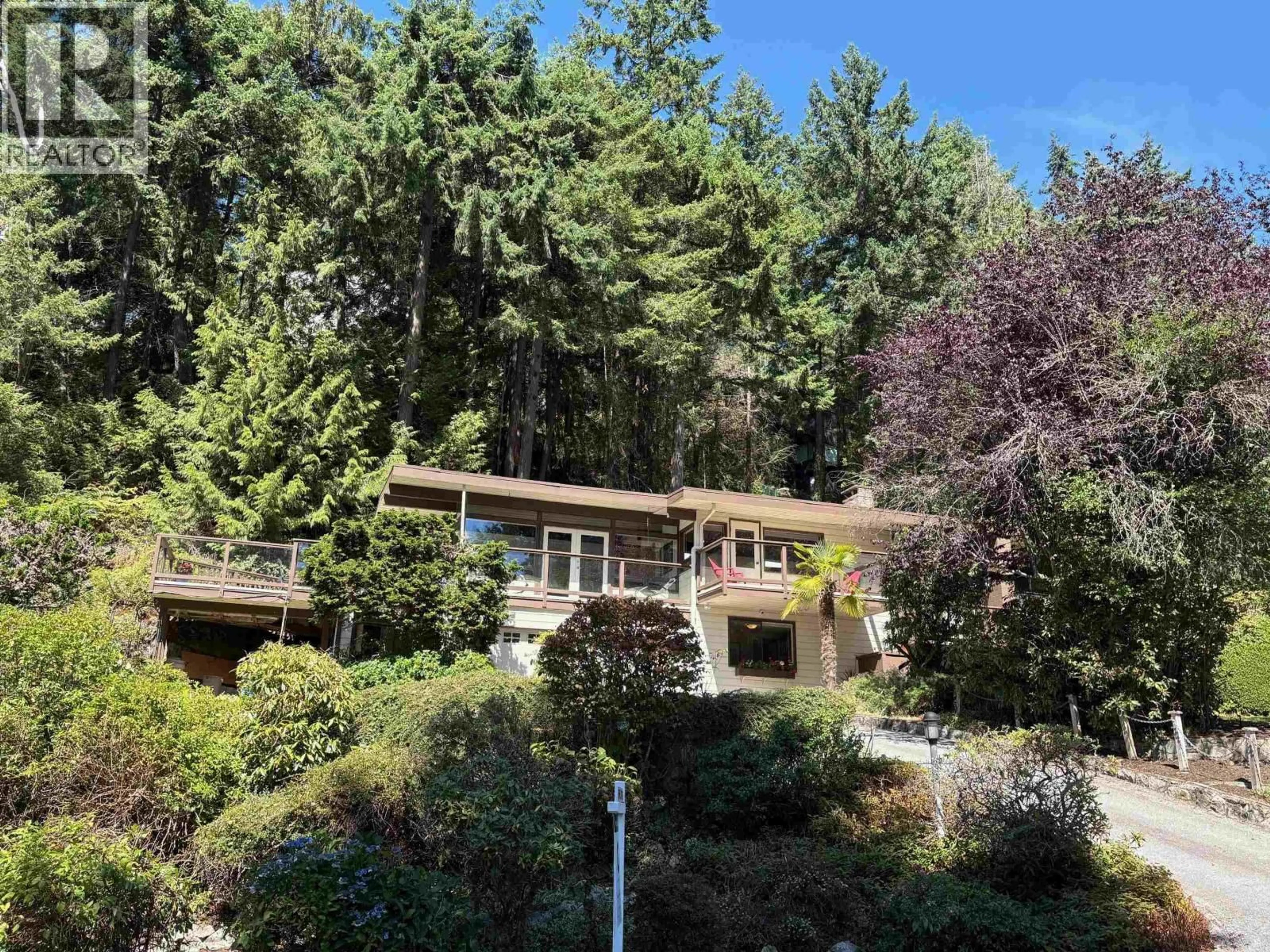 A pic from outside/outdoor area/front of a property/back of a property/a pic from drone, forest/trees view for 5651 WESTHAVEN ROAD, West Vancouver British Columbia V7W1T5