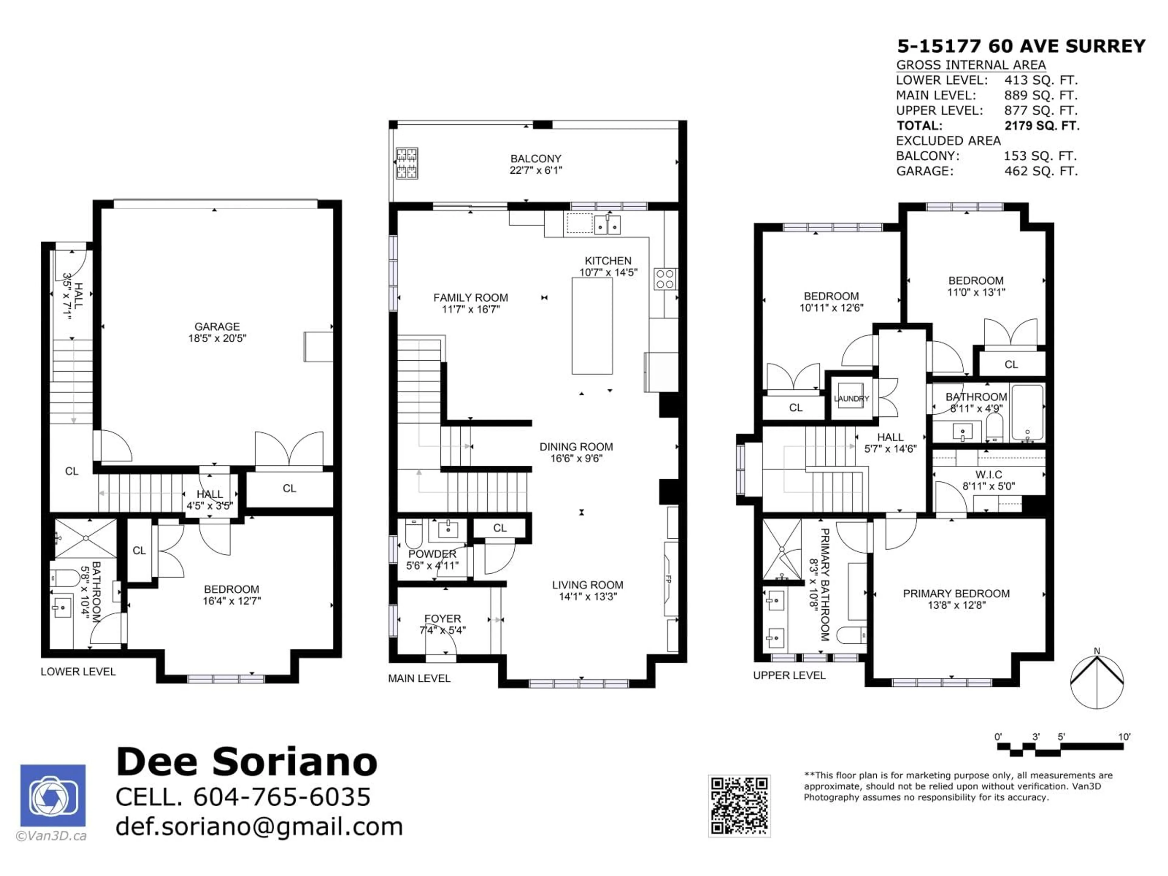 Floor plan for 5 - 15177 60 AVENUE, Surrey British Columbia V3S7B3