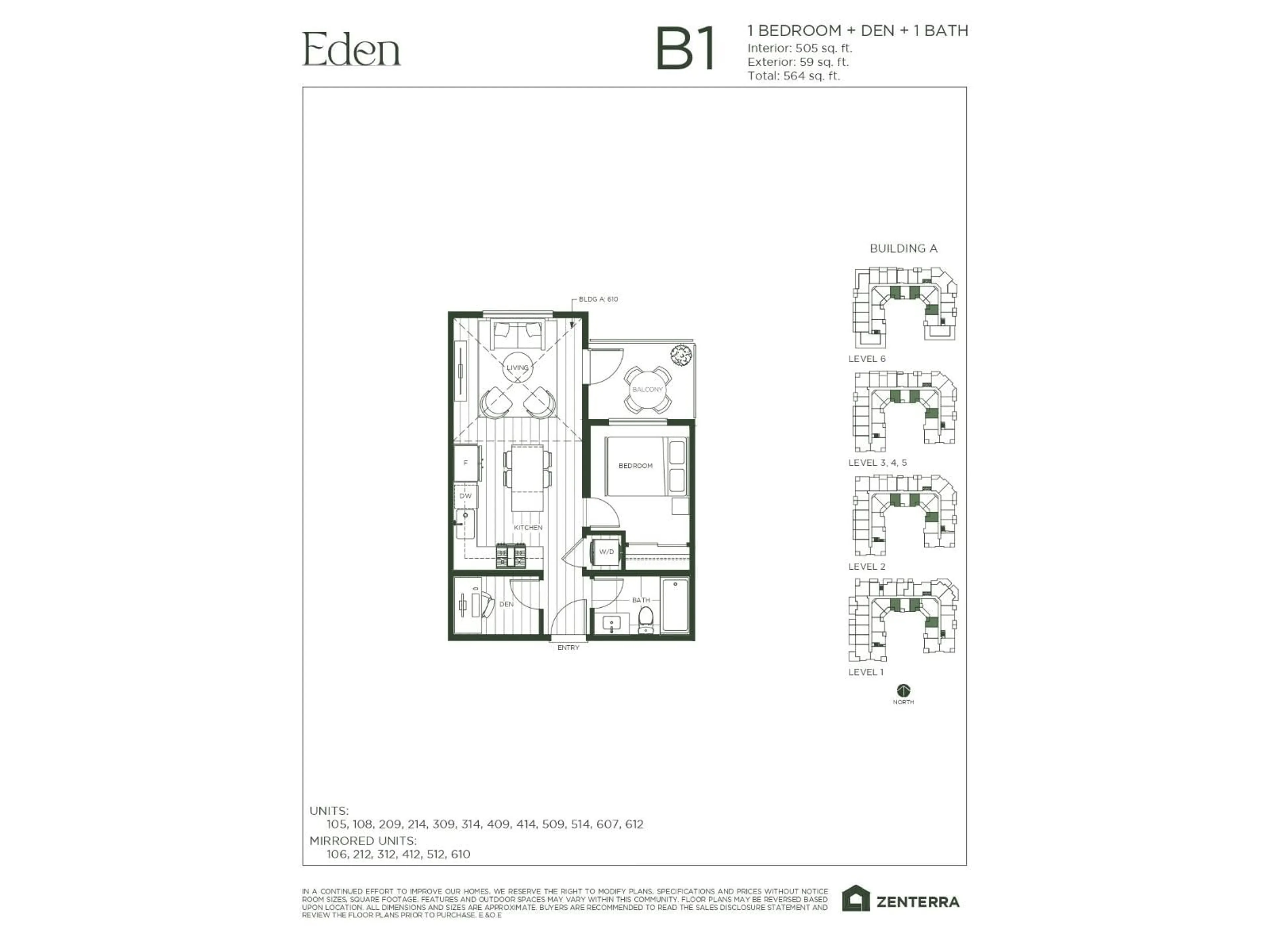 Floor plan for A212 - 19936 77 AVENUE, Langley British Columbia V0V0V0