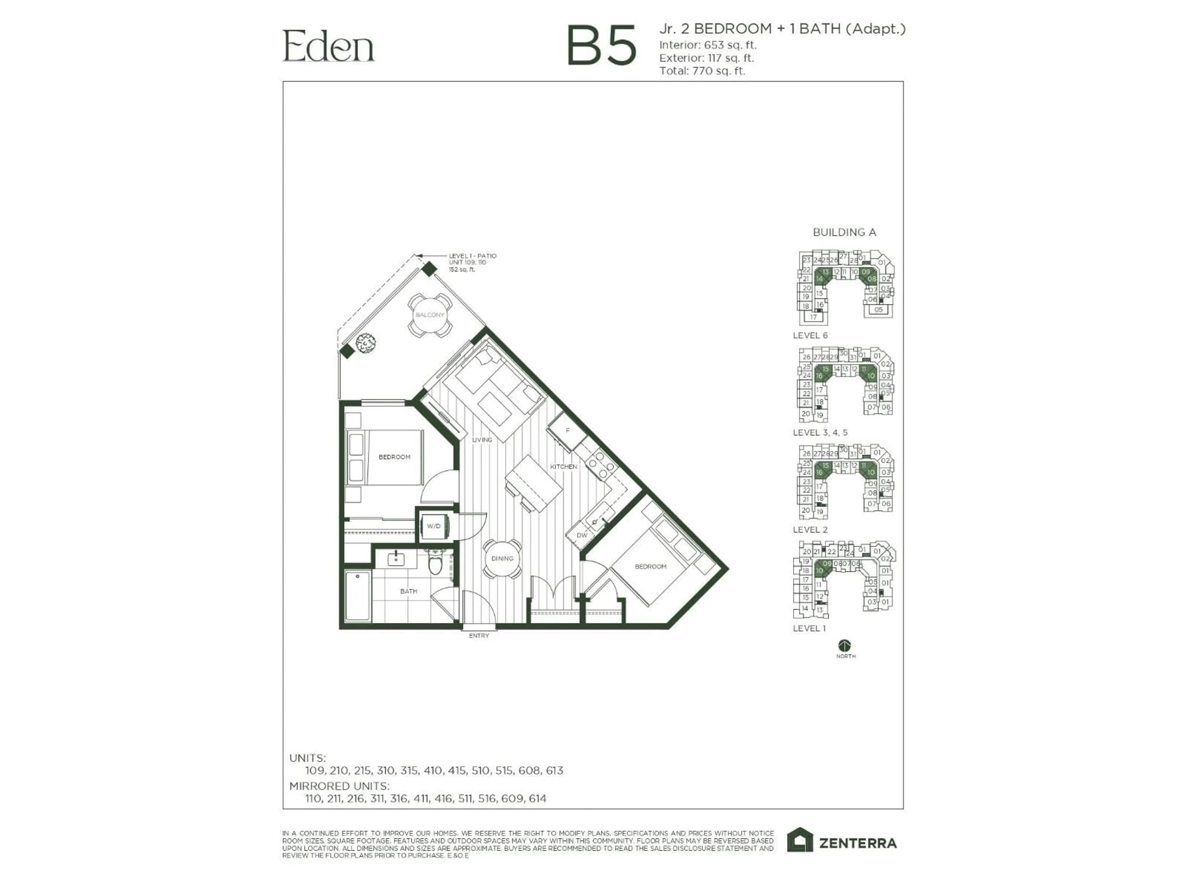 Floor plan for A216 - 19936 77 AVENUE, Langley British Columbia V0V0V0