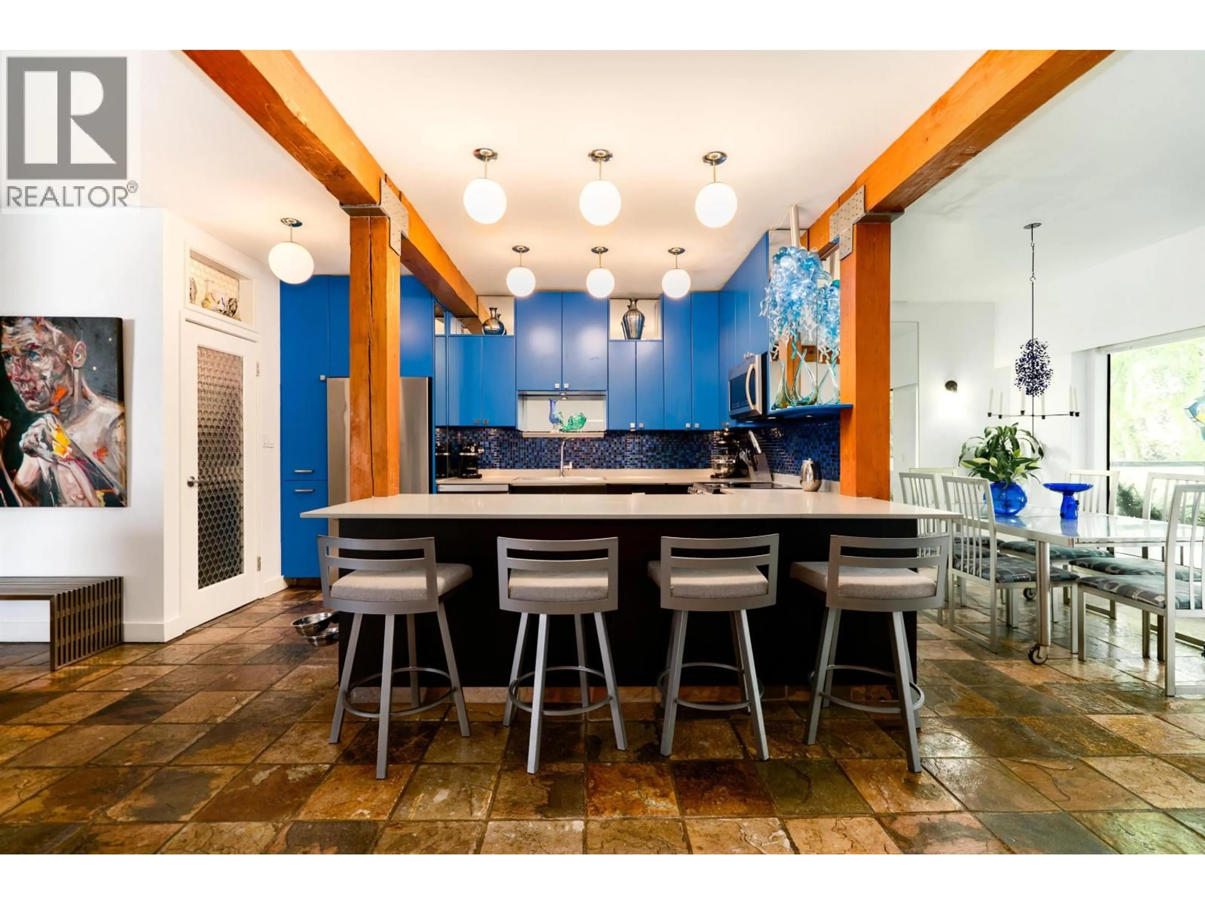 Open concept kitchen, ceramic/tile floor for 202 - 1535 NELSON STREET, Vancouver British Columbia V6G1M2