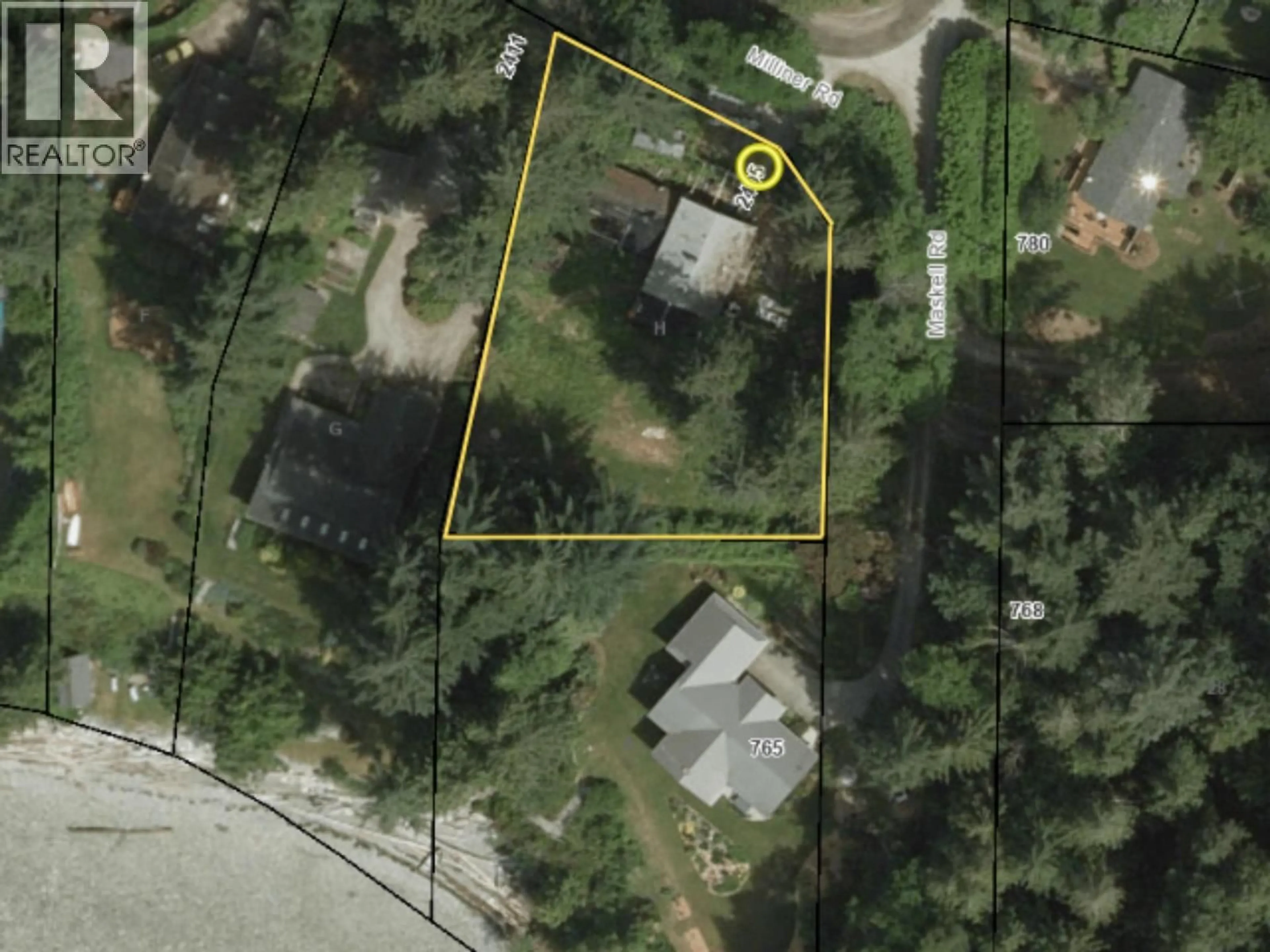 A pic from outside/outdoor area/front of a property/back of a property/a pic from drone, street for 2405 MILLINER ROAD, Roberts Creek British Columbia V0N2W6