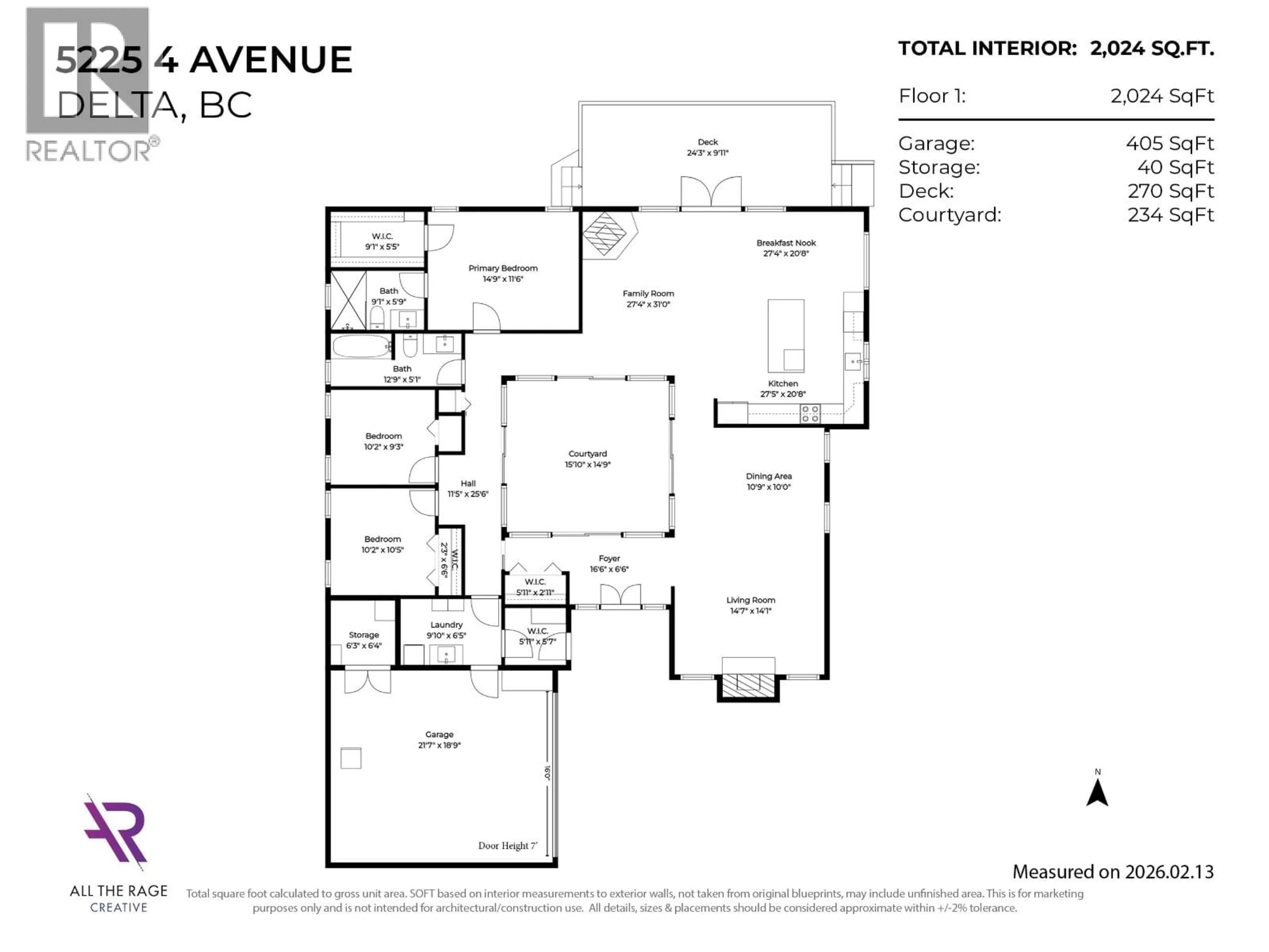 Floor plan for 5225 4 AVENUE, Delta British Columbia V4M1G8