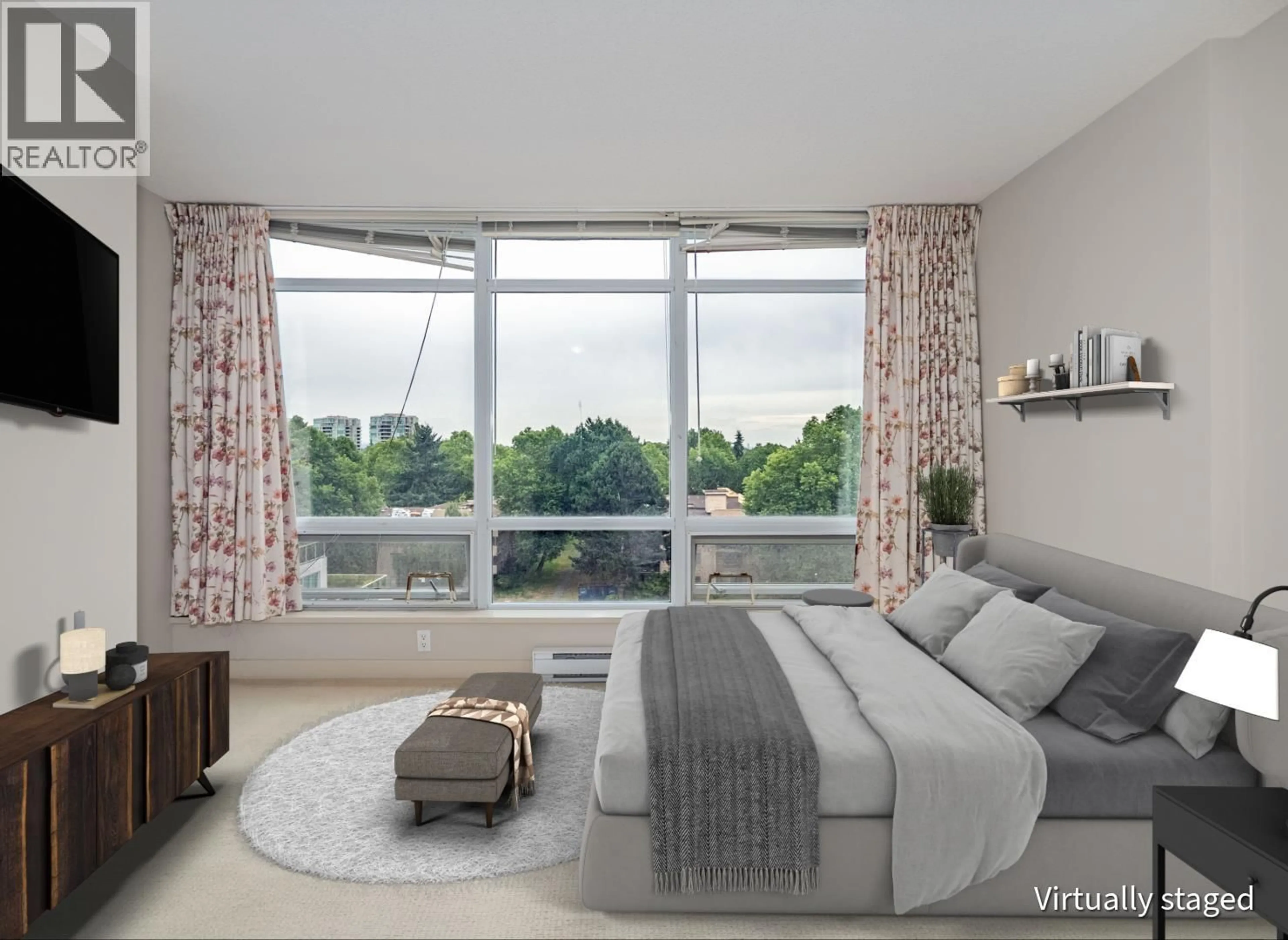 Bedroom with bed, unknown for 901 - 8288 LANSDOWNE ROAD, Richmond British Columbia V6X0B3