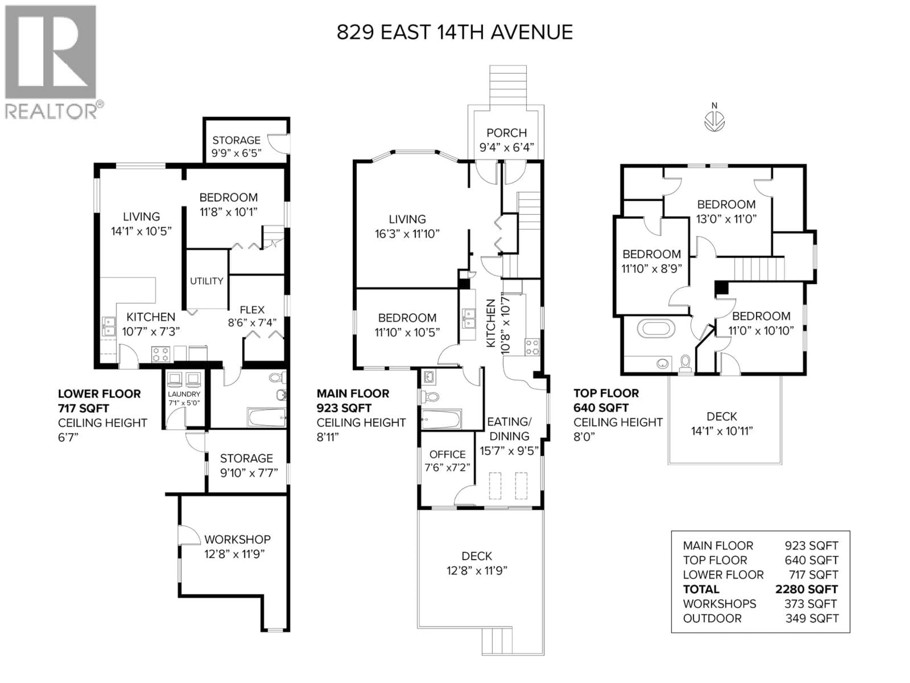 Floor plan for 829 14TH AVENUE, Vancouver British Columbia V5T2N5