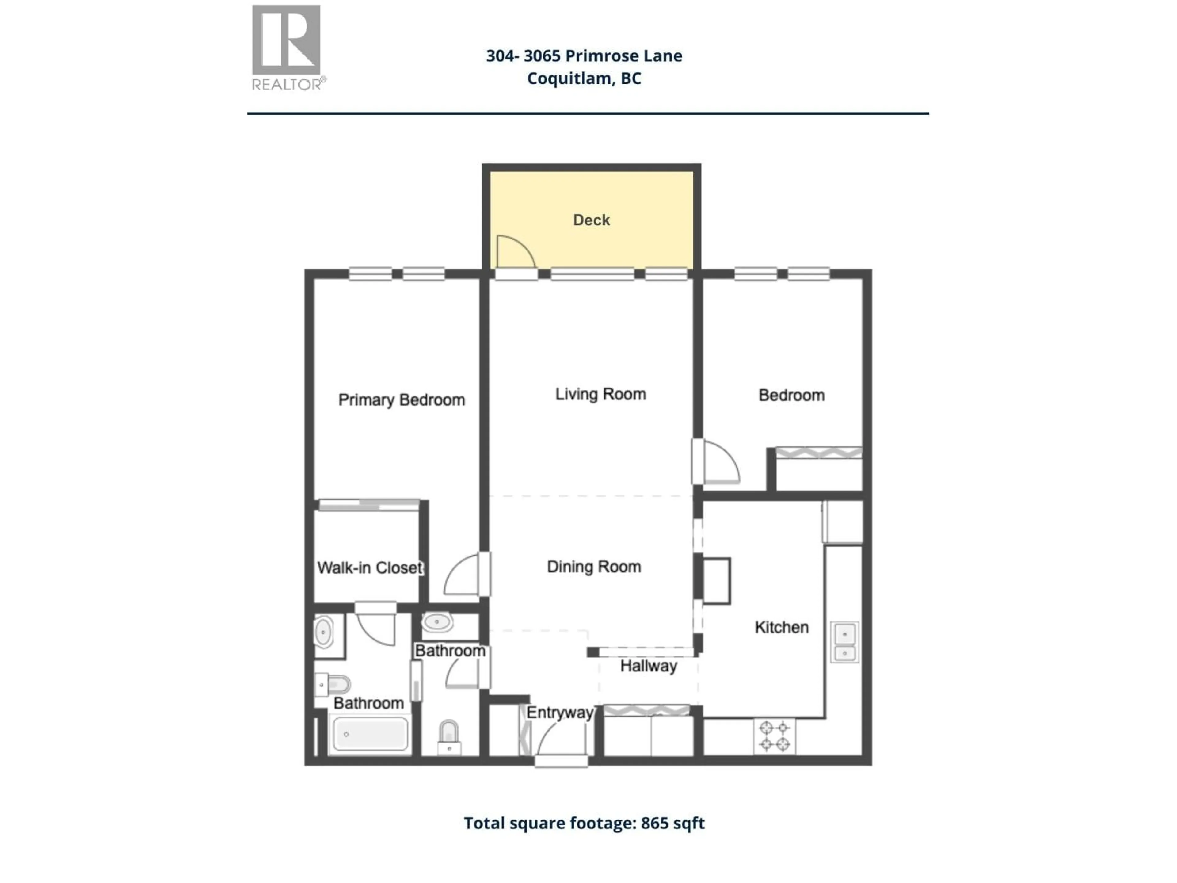 Floor plan for 304 - 3065 PRIMROSE LANE, Coquitlam British Columbia V3B7P7
