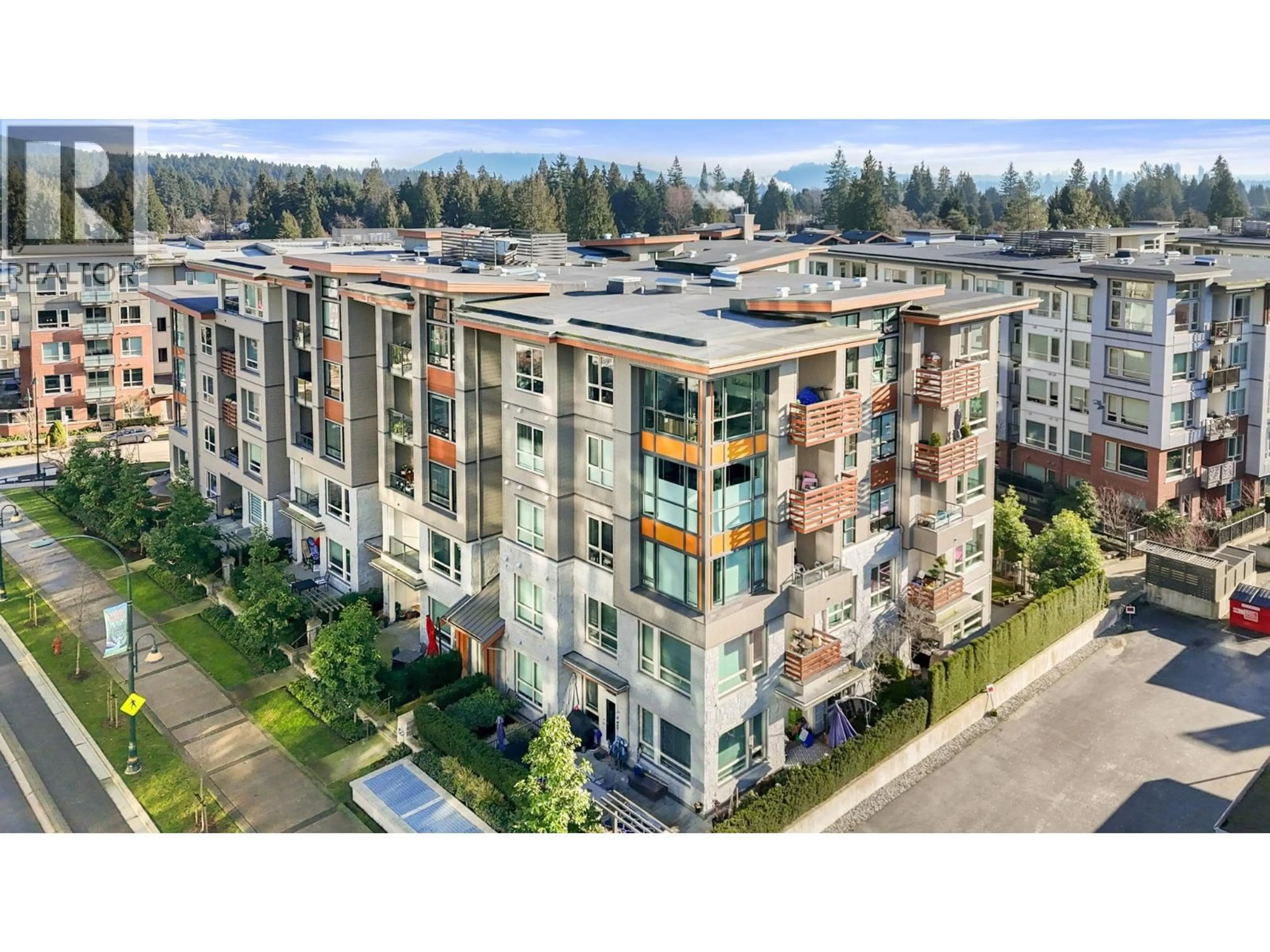 A pic from outside/outdoor area/front of a property/back of a property/a pic from drone, building for 314 - 2663 LIBRARY LANE, North Vancouver British Columbia V7J0B9