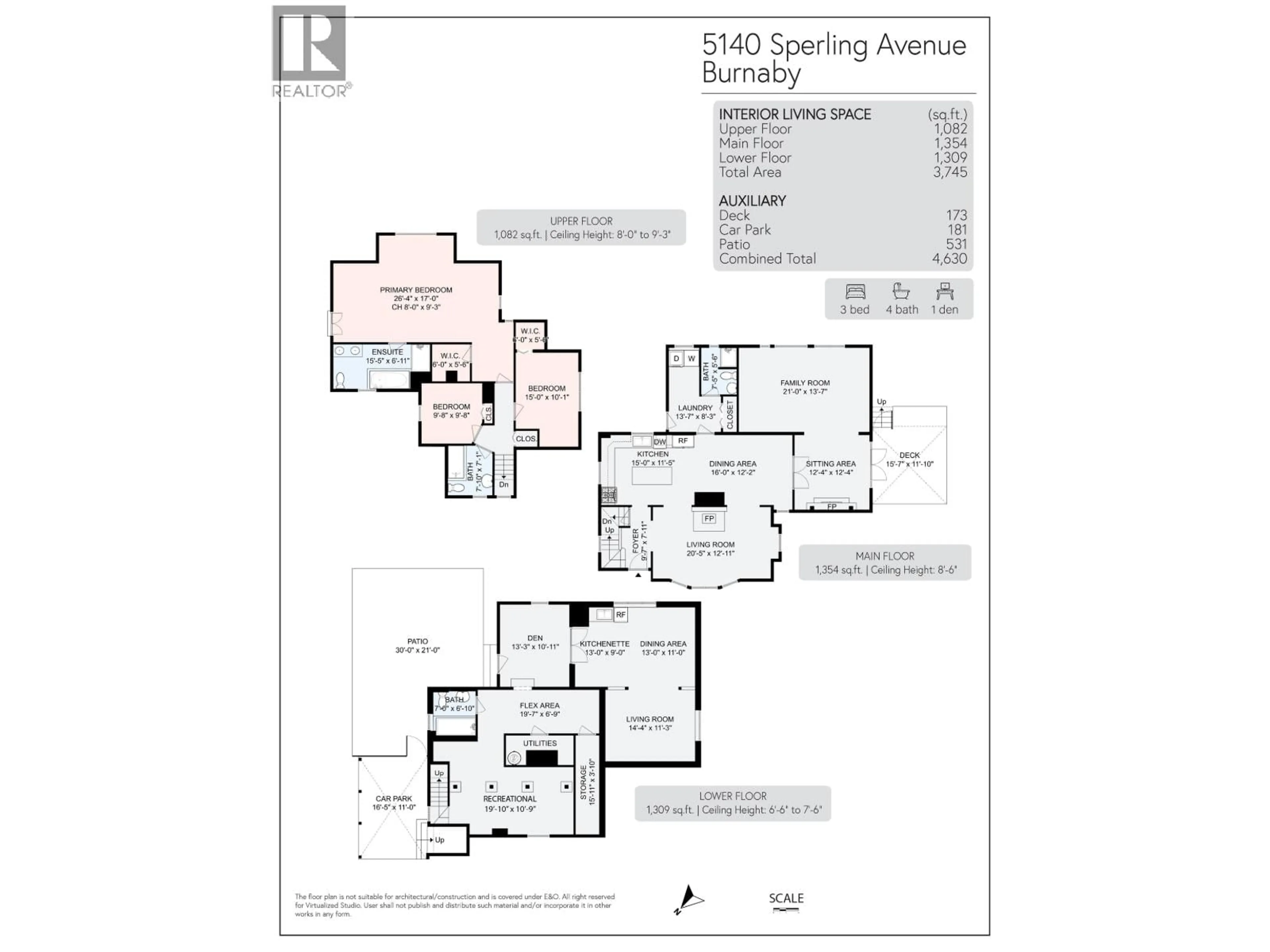 Floor plan for 5140 SPERLING AVENUE, Burnaby British Columbia V5E2T4