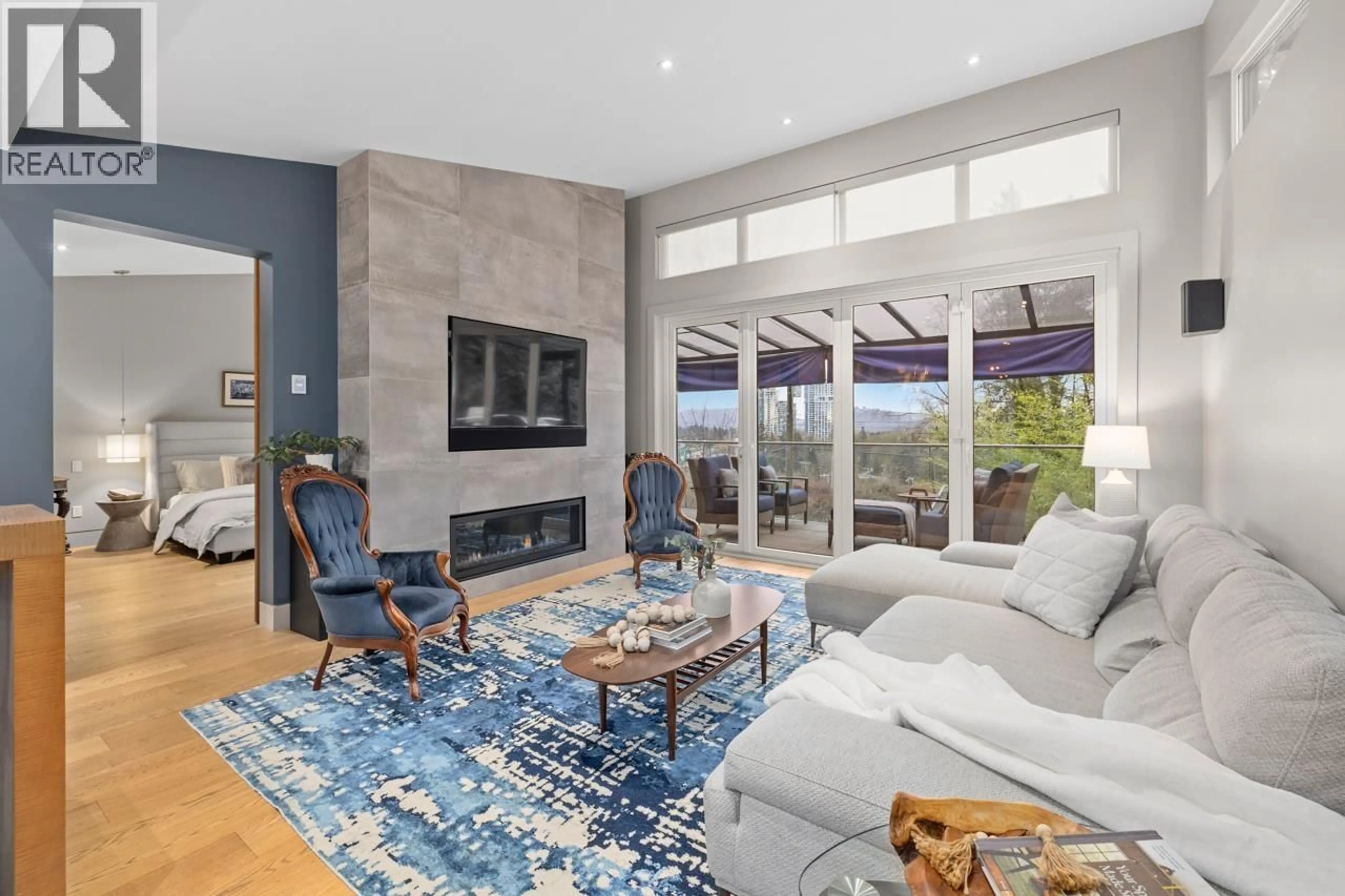 Living room with furniture, ceramic/tile floor for 1269 CLOVERLEY STREET, North Vancouver British Columbia V7L1N7