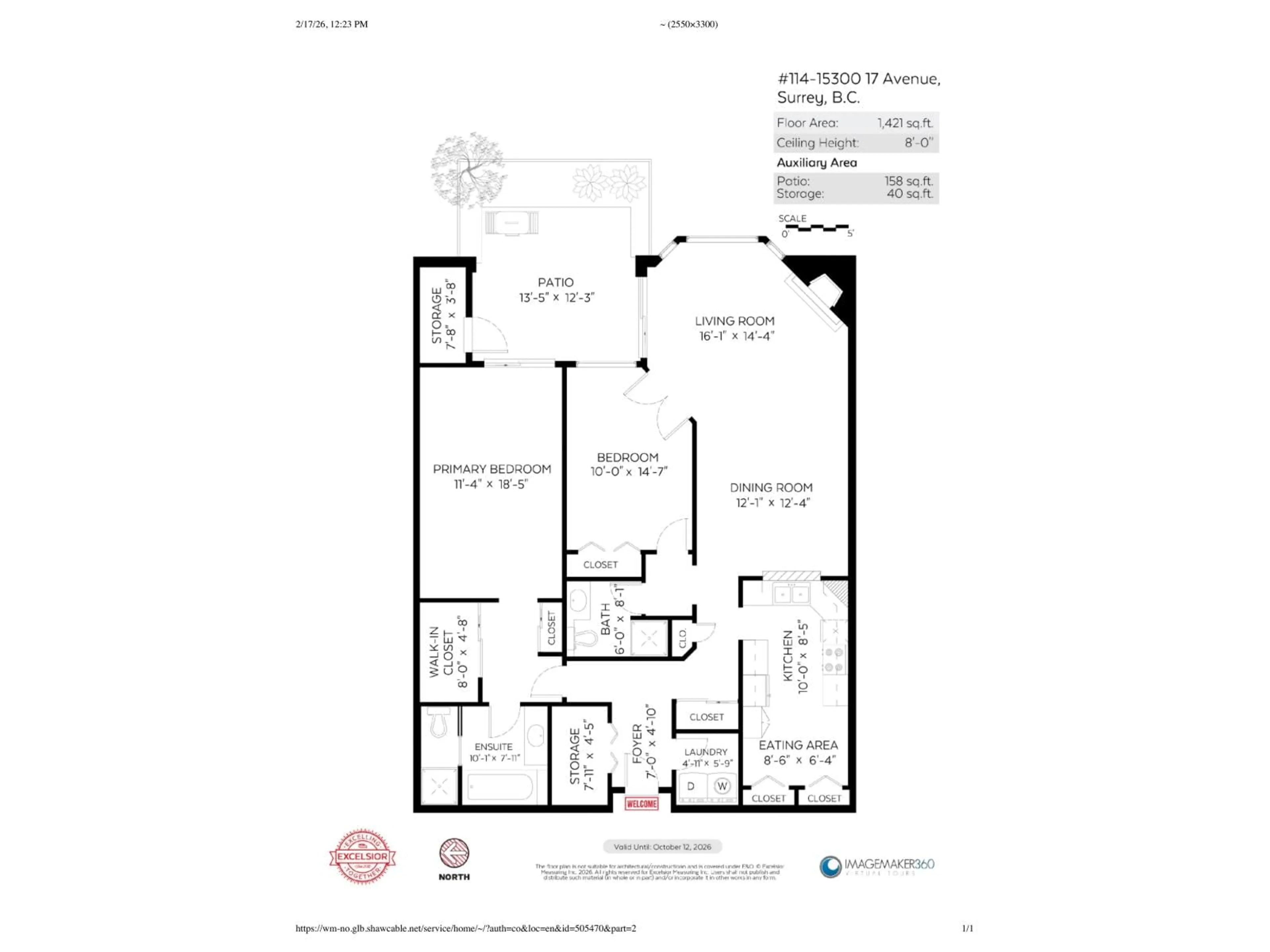 Floor plan for 114 - 15300 17 AVENUE, Surrey British Columbia V4A8Y6