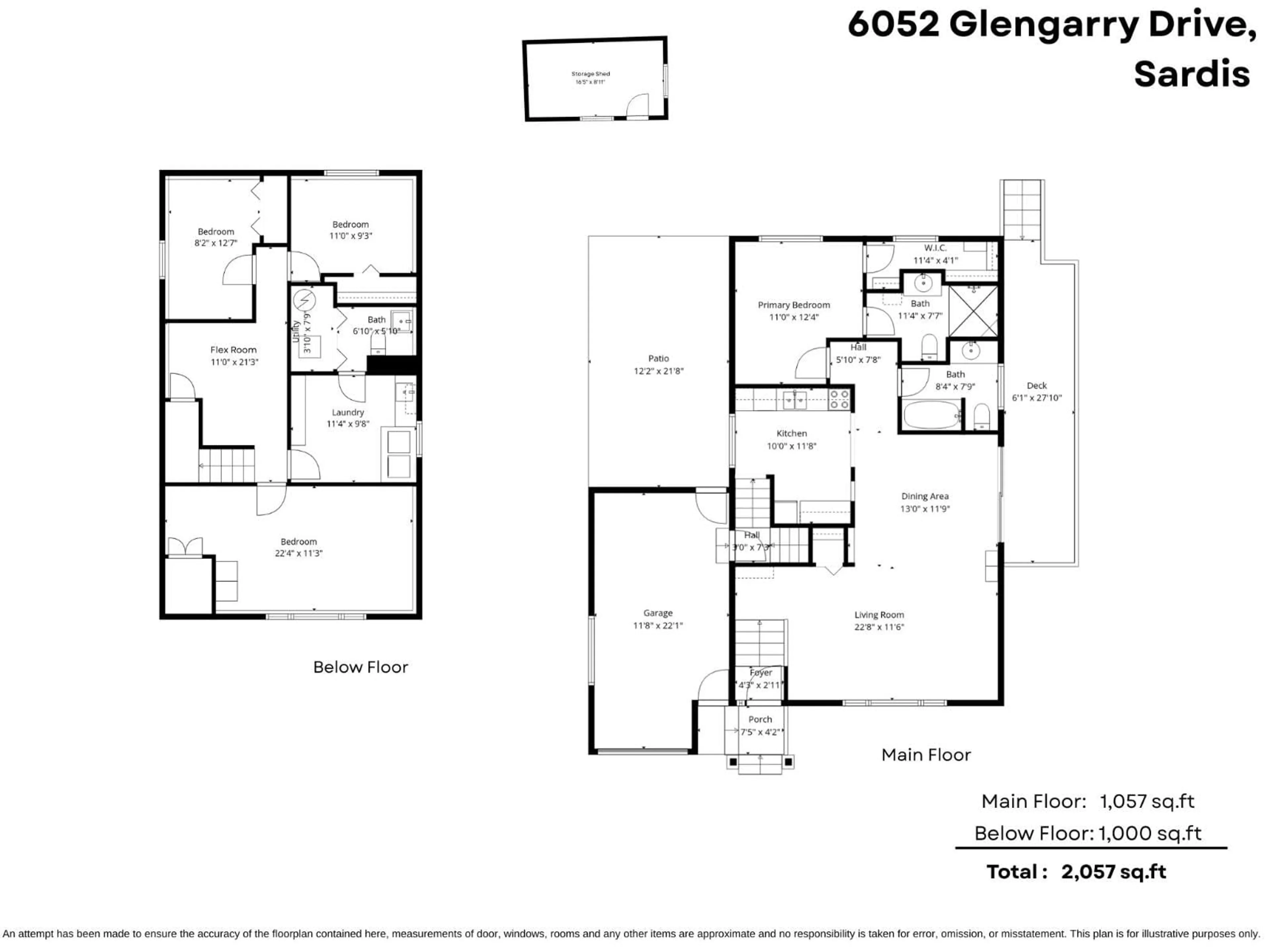 Floor plan for 6052 GLENGARRY DRIVE, Chilliwack British Columbia V2R2H8