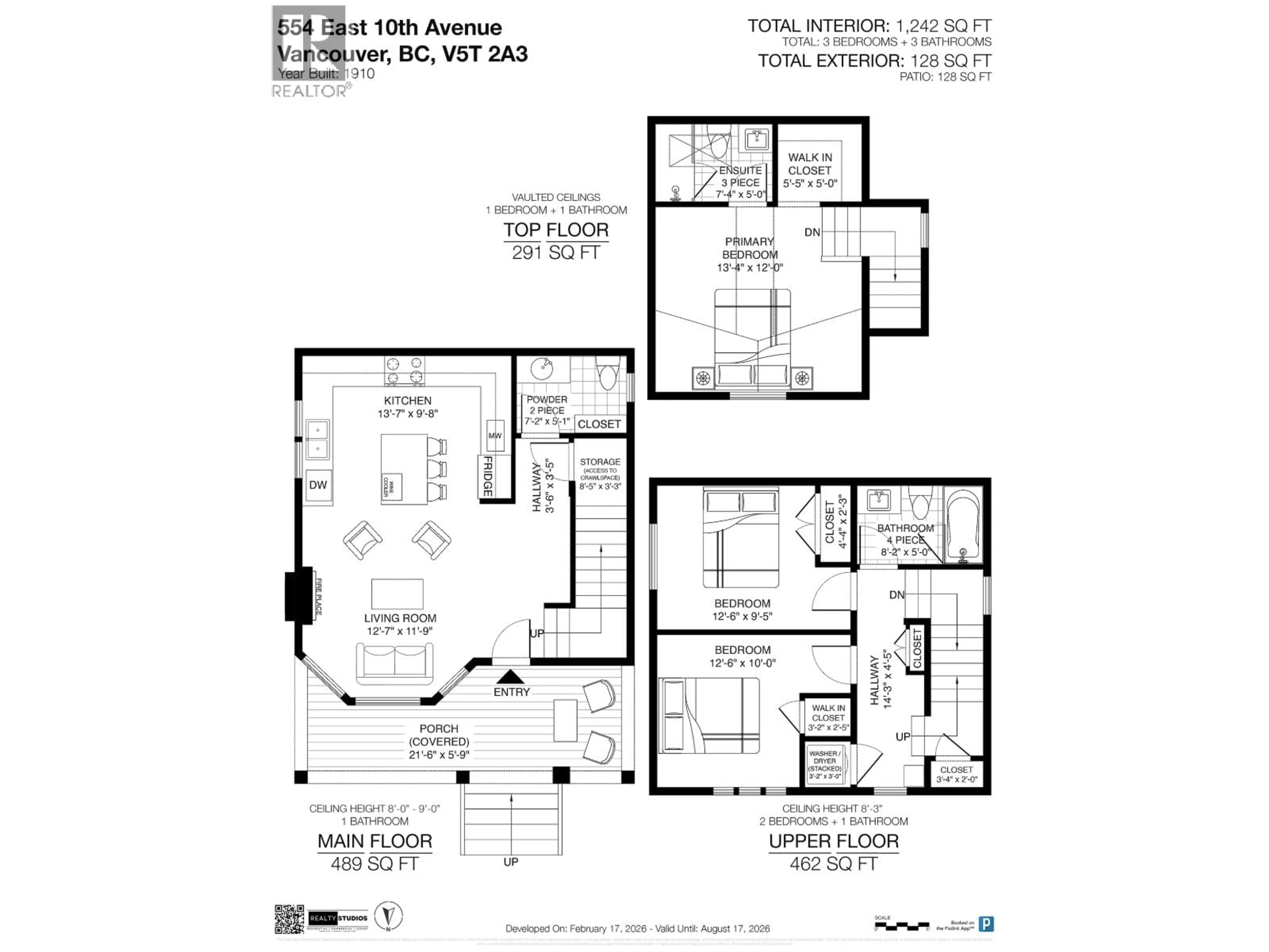 Floor plan for 554 10TH AVENUE, Vancouver British Columbia V5T2A4