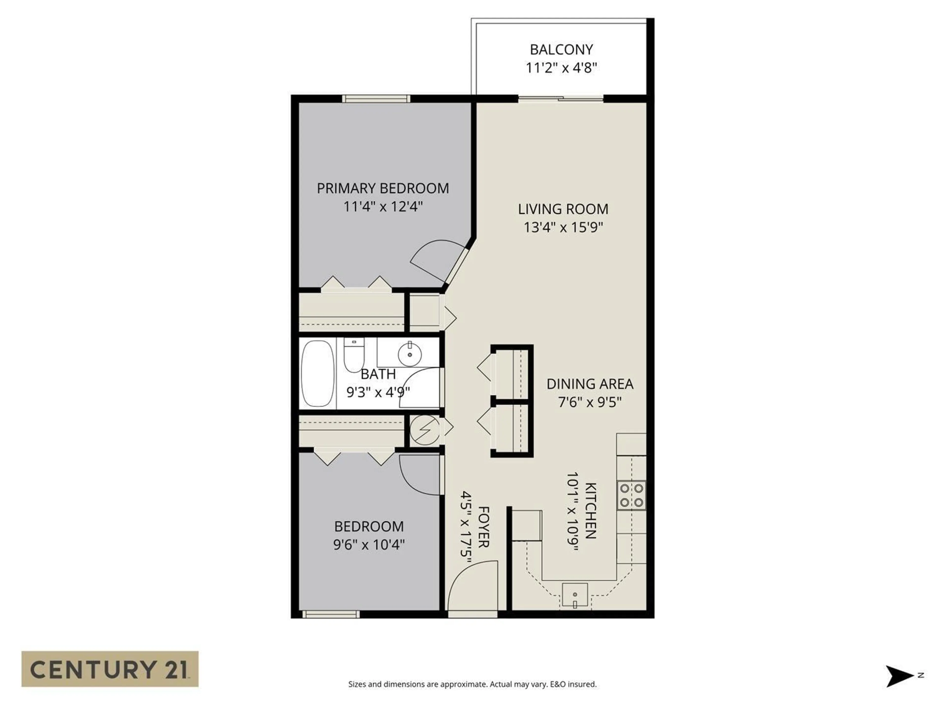 Floor plan for 205 - 7435 SHAW AVENUE, Chilliwack British Columbia V2R3C1
