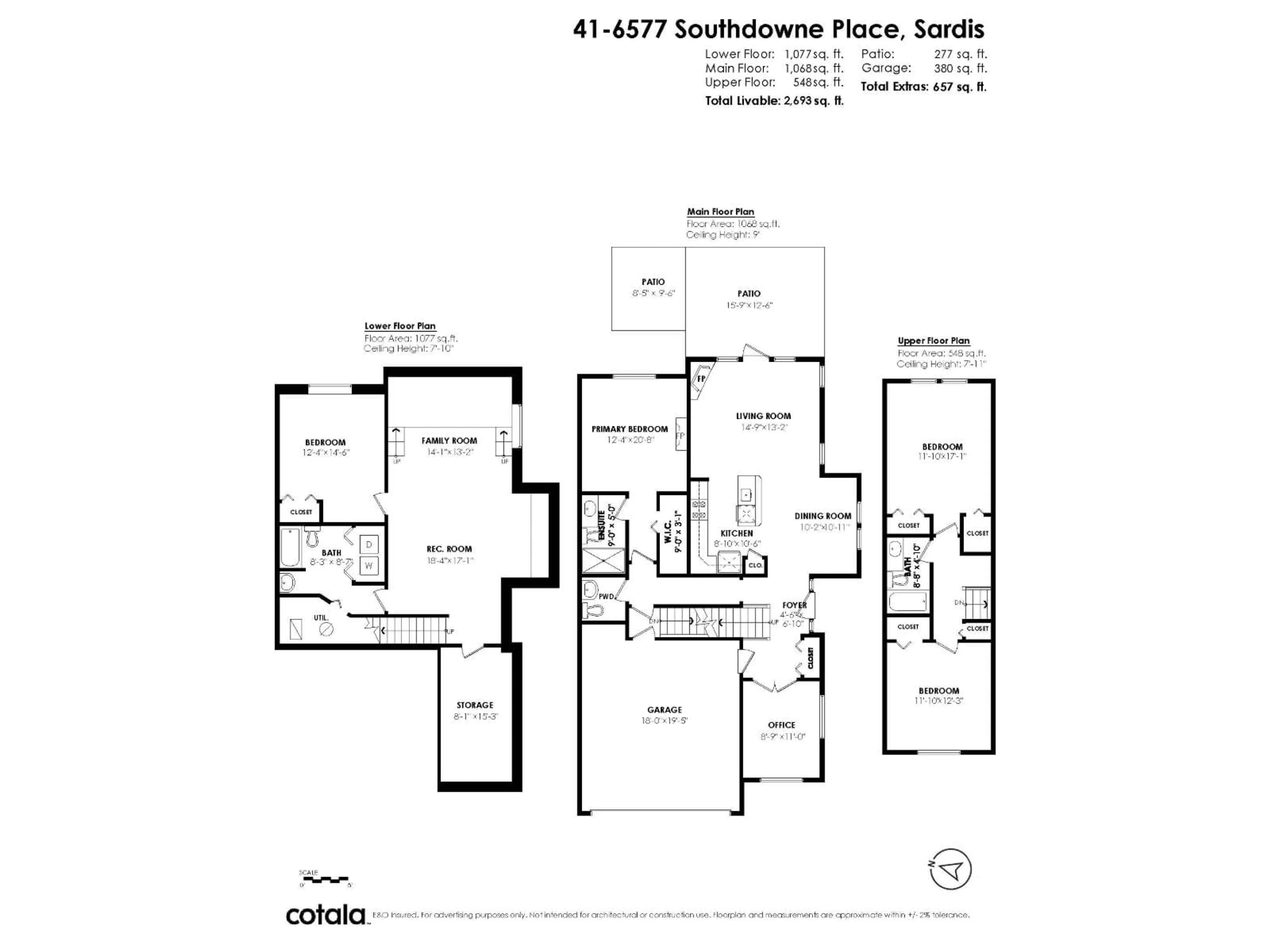 Floor plan for 41 - 6577 SOUTHDOWNE PLACE, Chilliwack British Columbia V2R0H4