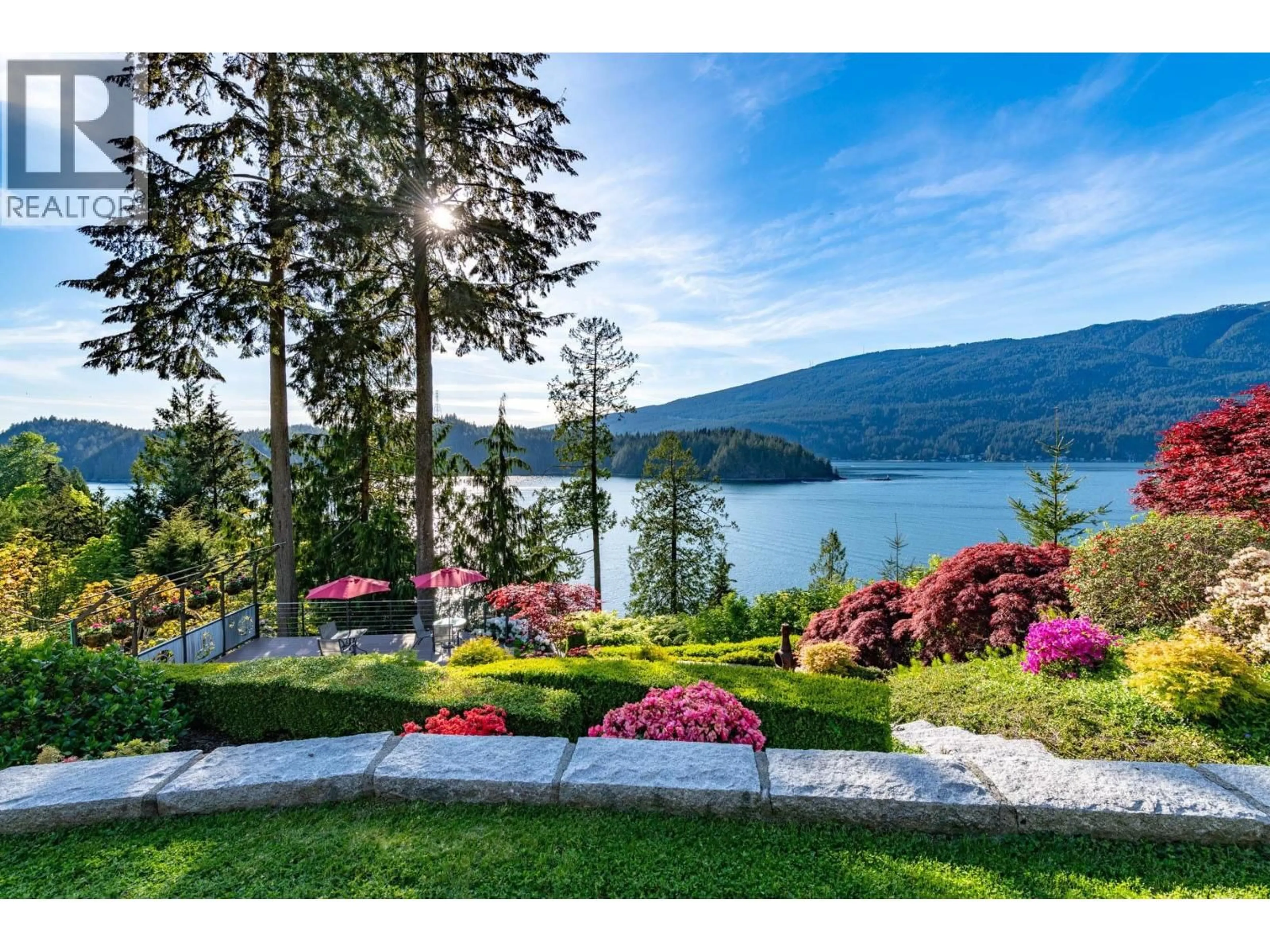 Patio, water/lake/river/ocean view for 3411 SENKLER ROAD, Belcarra British Columbia V3H4S3