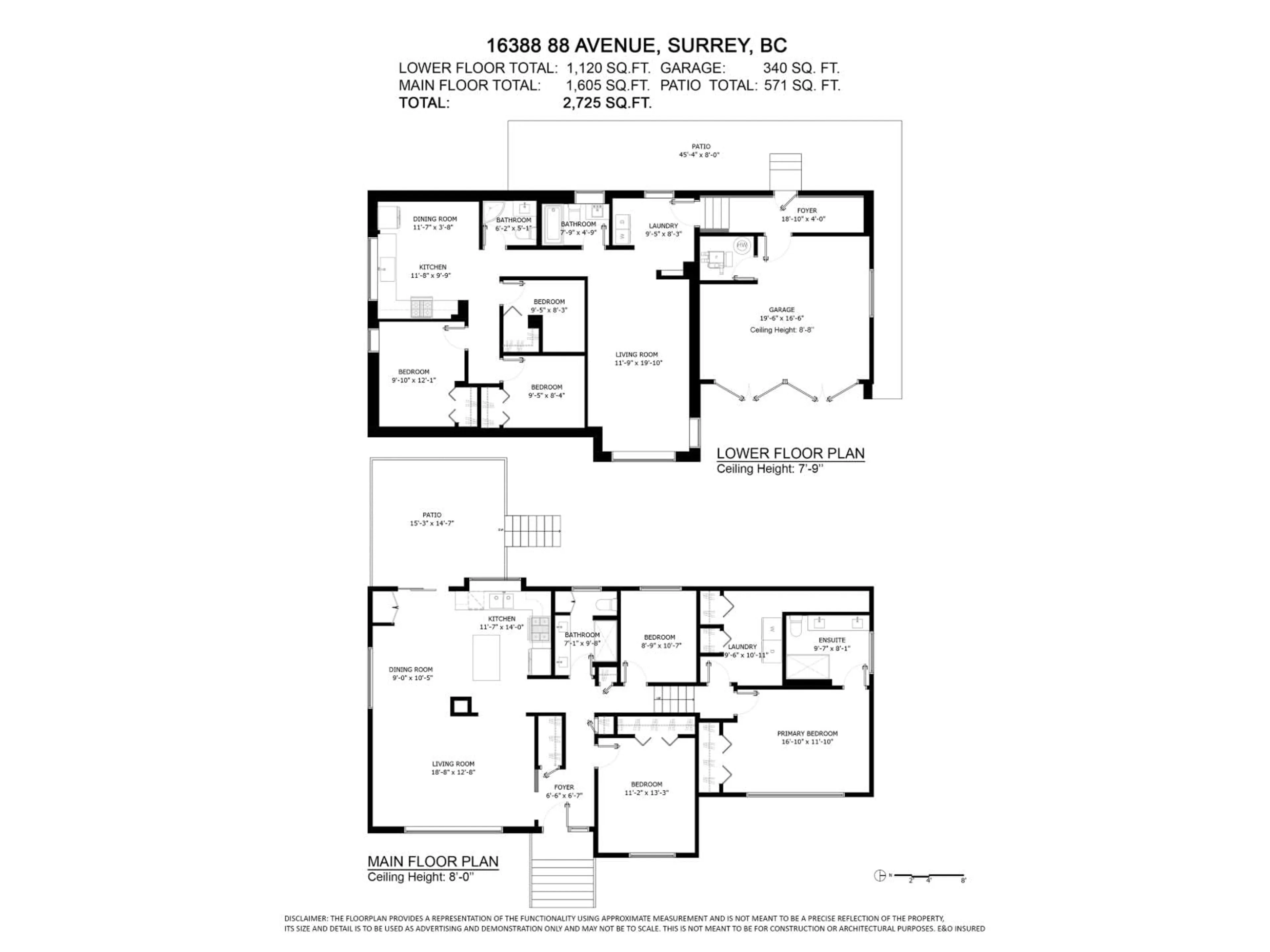Floor plan for 16388 88 AVENUE, Surrey British Columbia V4N1B6