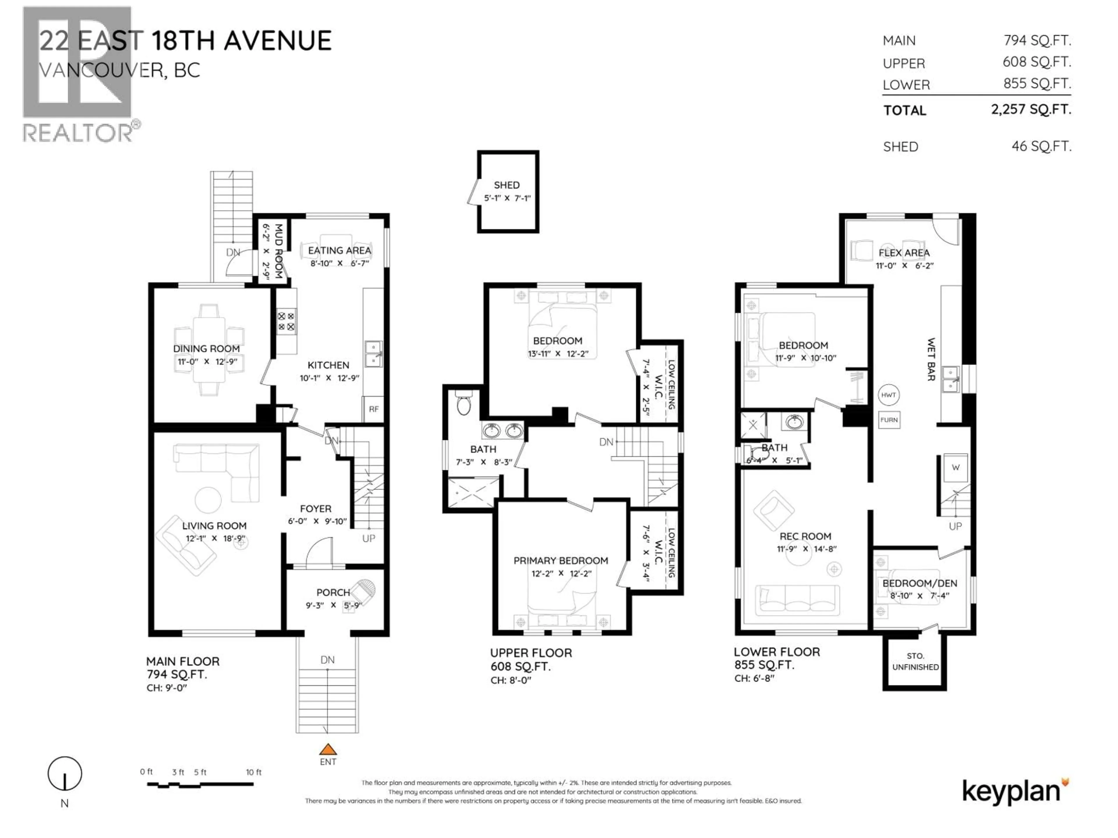 Floor plan for 22 18TH AVENUE, Vancouver British Columbia V5V1C9