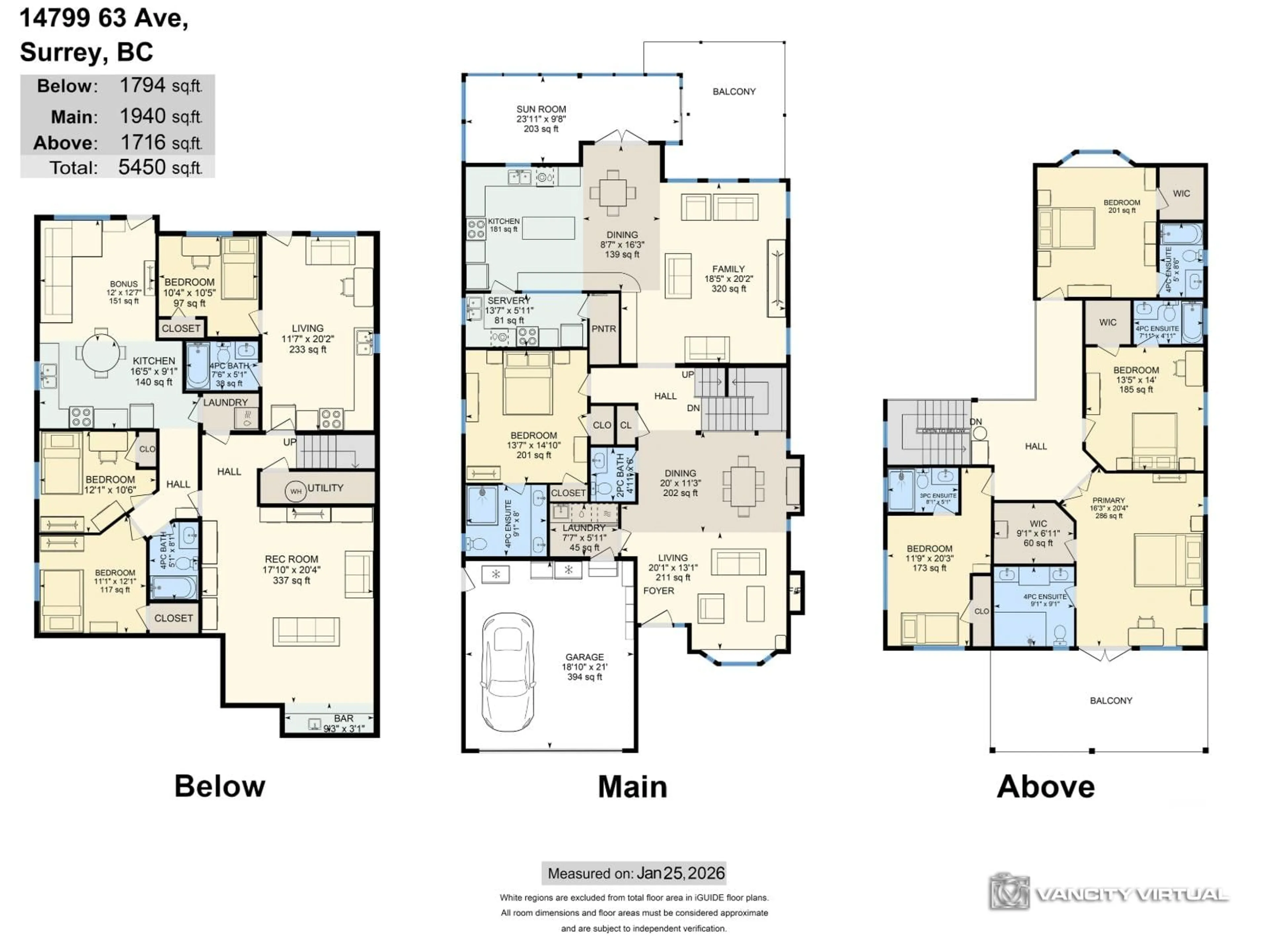 Floor plan for 14799 63RD AVENUE, Surrey British Columbia V3S3T1