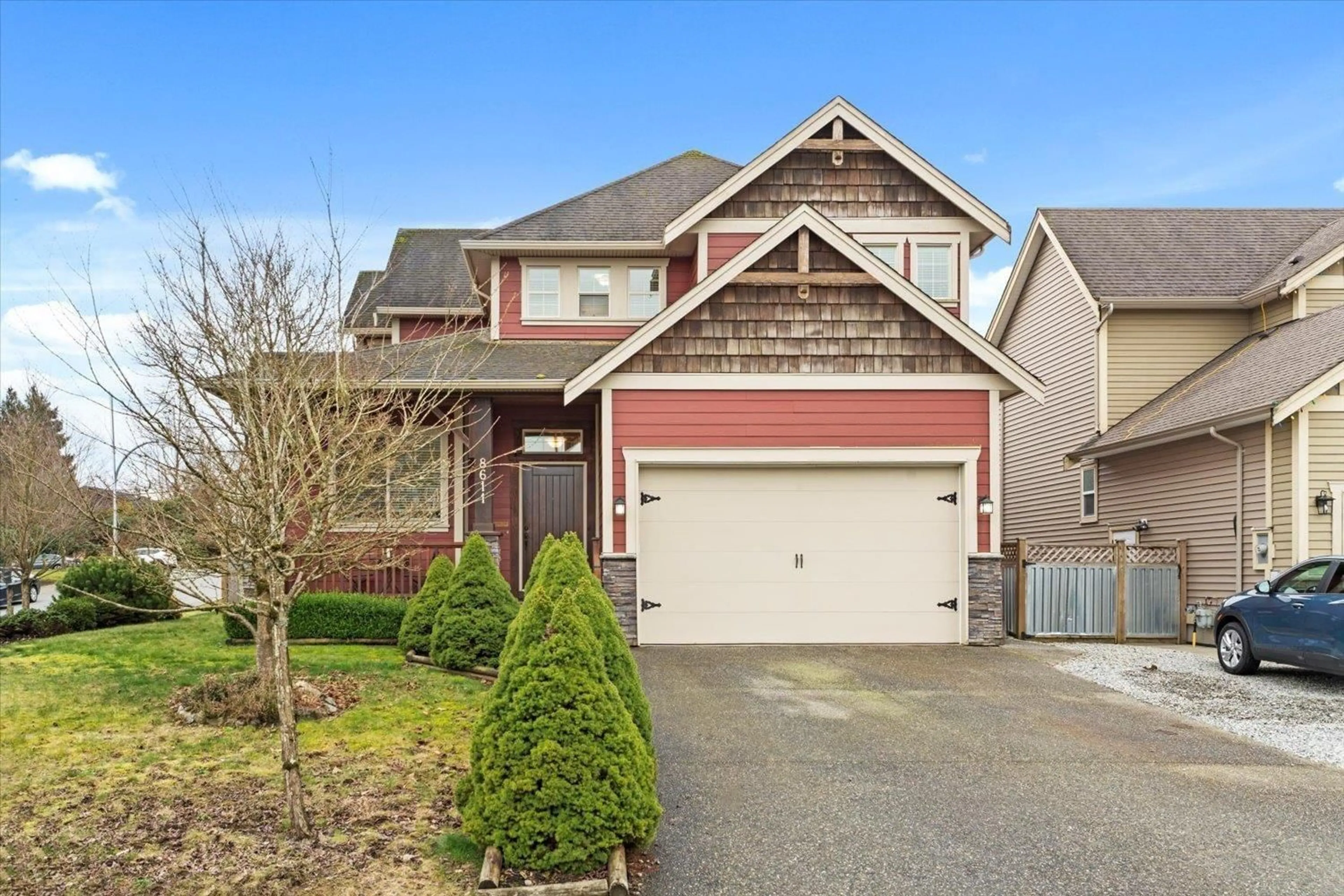 Home with brick exterior material, street for 8611 ASHMORE PLACE, Mission British Columbia V4S0A9