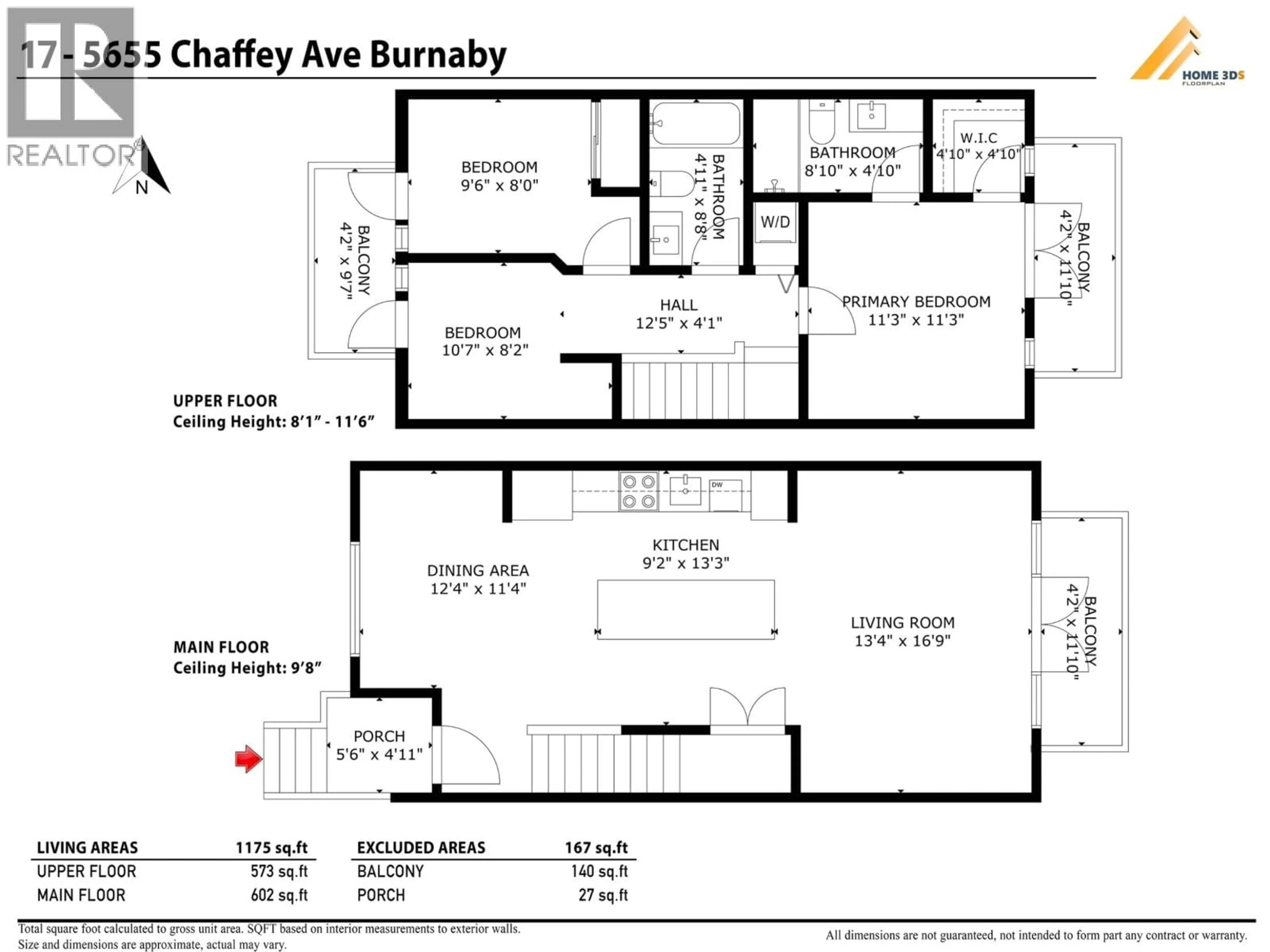 Floor plan for 17 - 5655 CHAFFEY AVENUE, Burnaby British Columbia V5H2S1