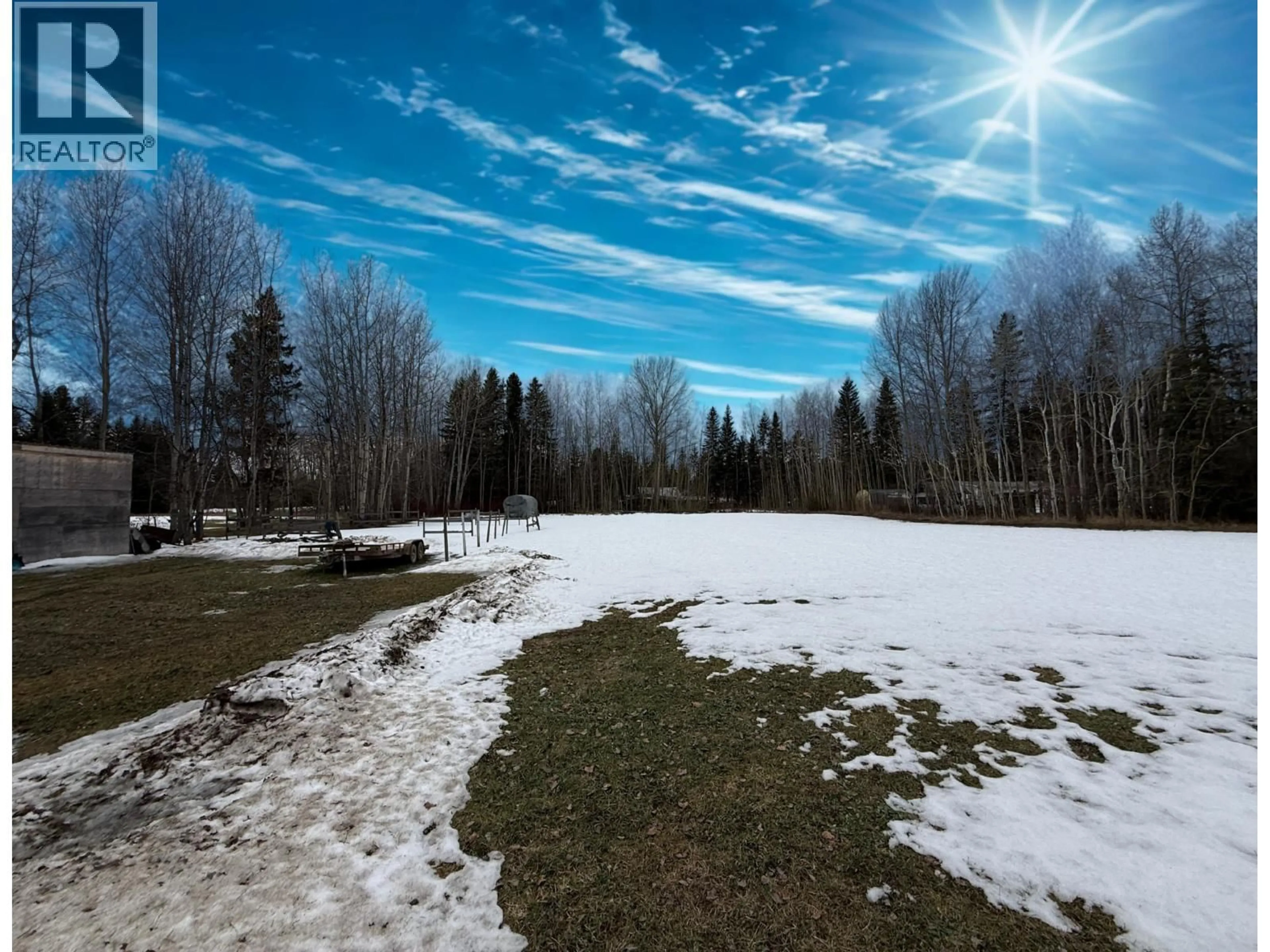 A pic from outside/outdoor area/front of a property/back of a property/a pic from drone, forest/trees view for 3925 AIRD ROAD, Quesnel British Columbia V2J6V8