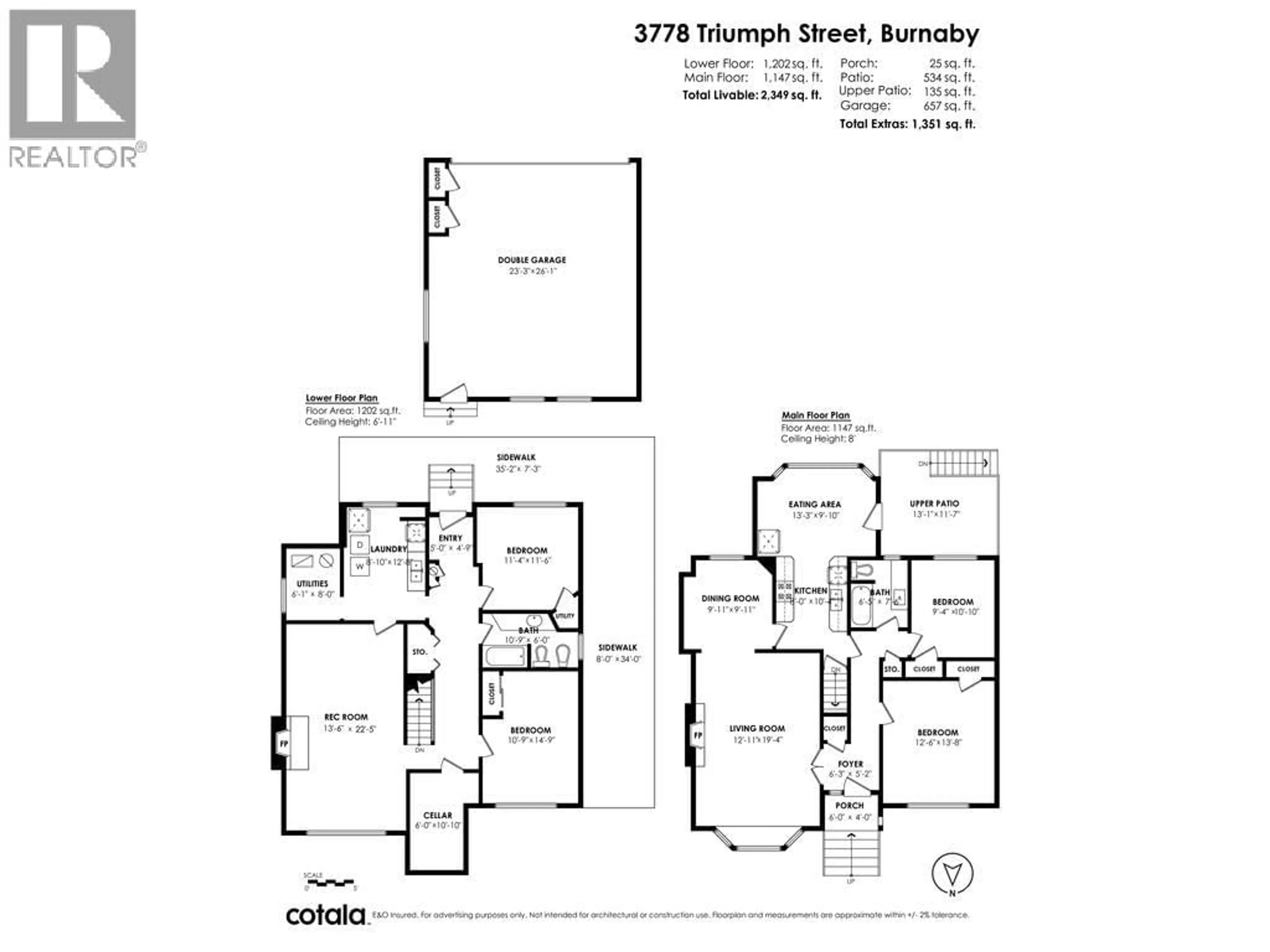 Floor plan for 3778 TRIUMPH STREET, Burnaby British Columbia V5C1Y4