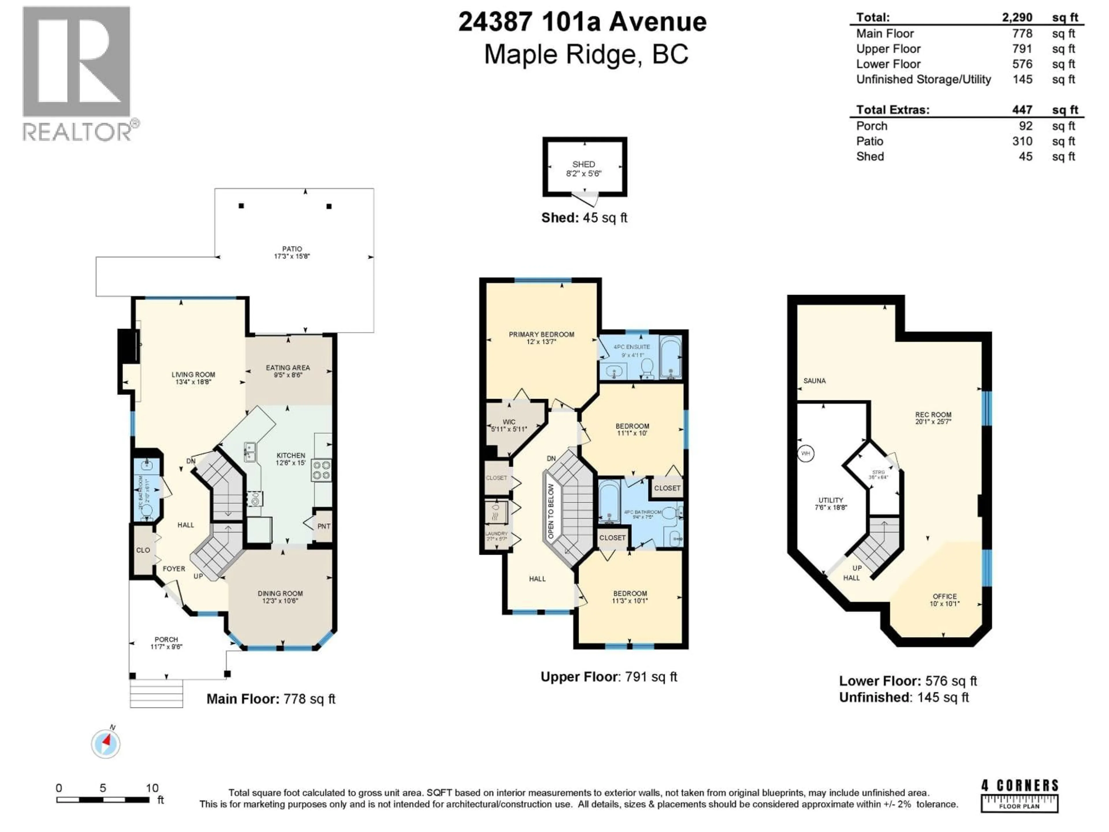 Floor plan for 24387 101A AVENUE, Maple Ridge British Columbia V2W1W6