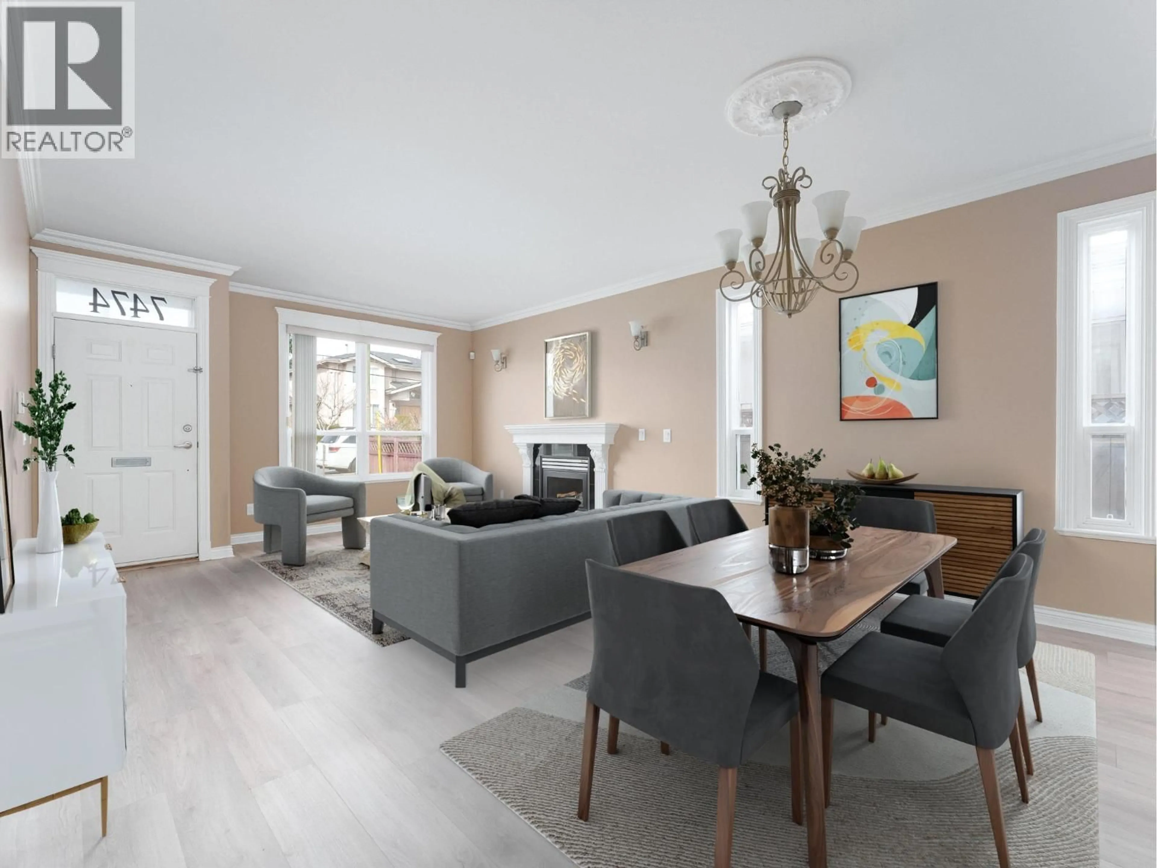 Living room with furniture, unknown for 7474 ELWELL STREET, Burnaby British Columbia V5E1L4