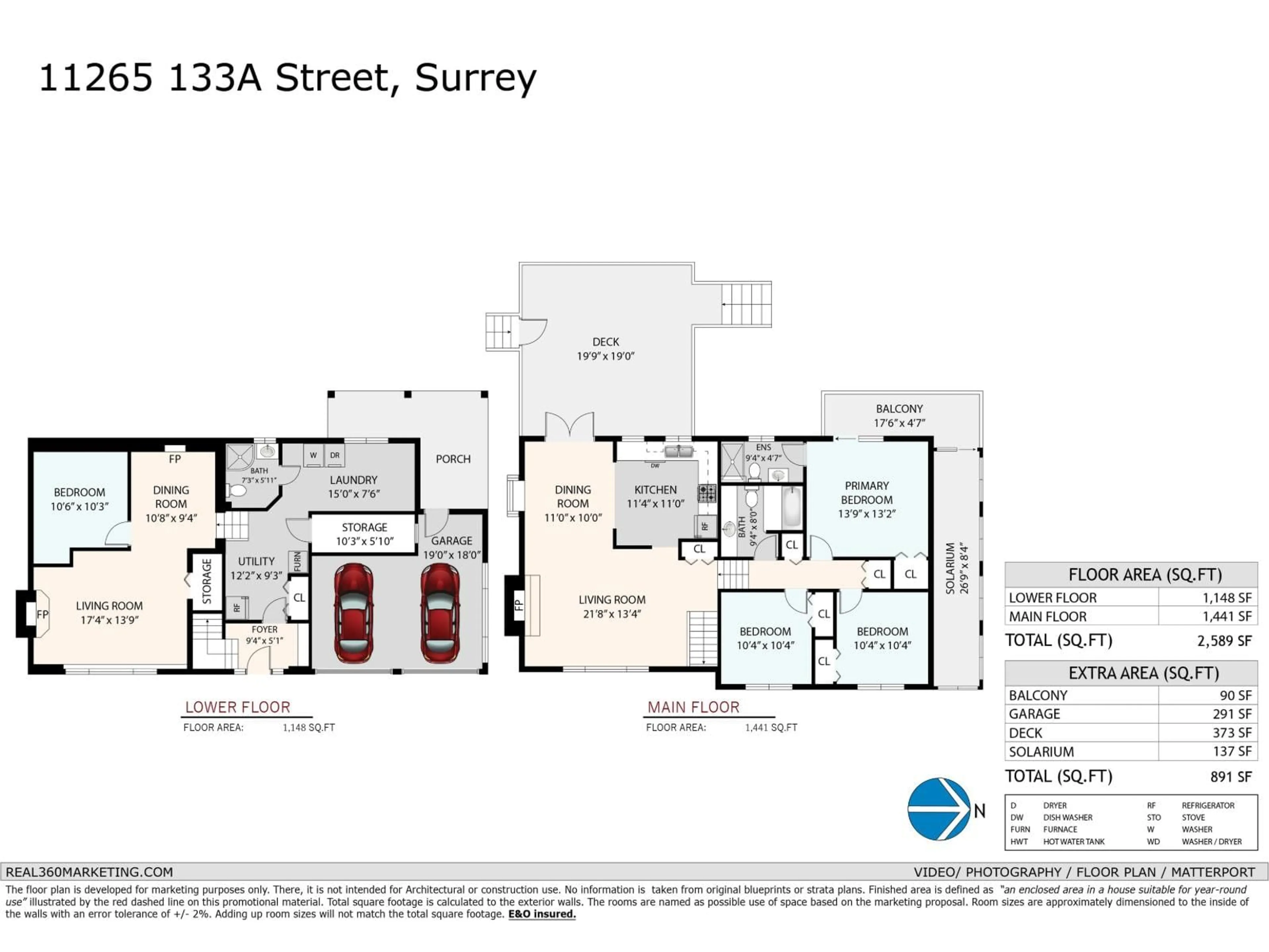 Floor plan for 11265 133A STREET, Surrey British Columbia V3R2Y8