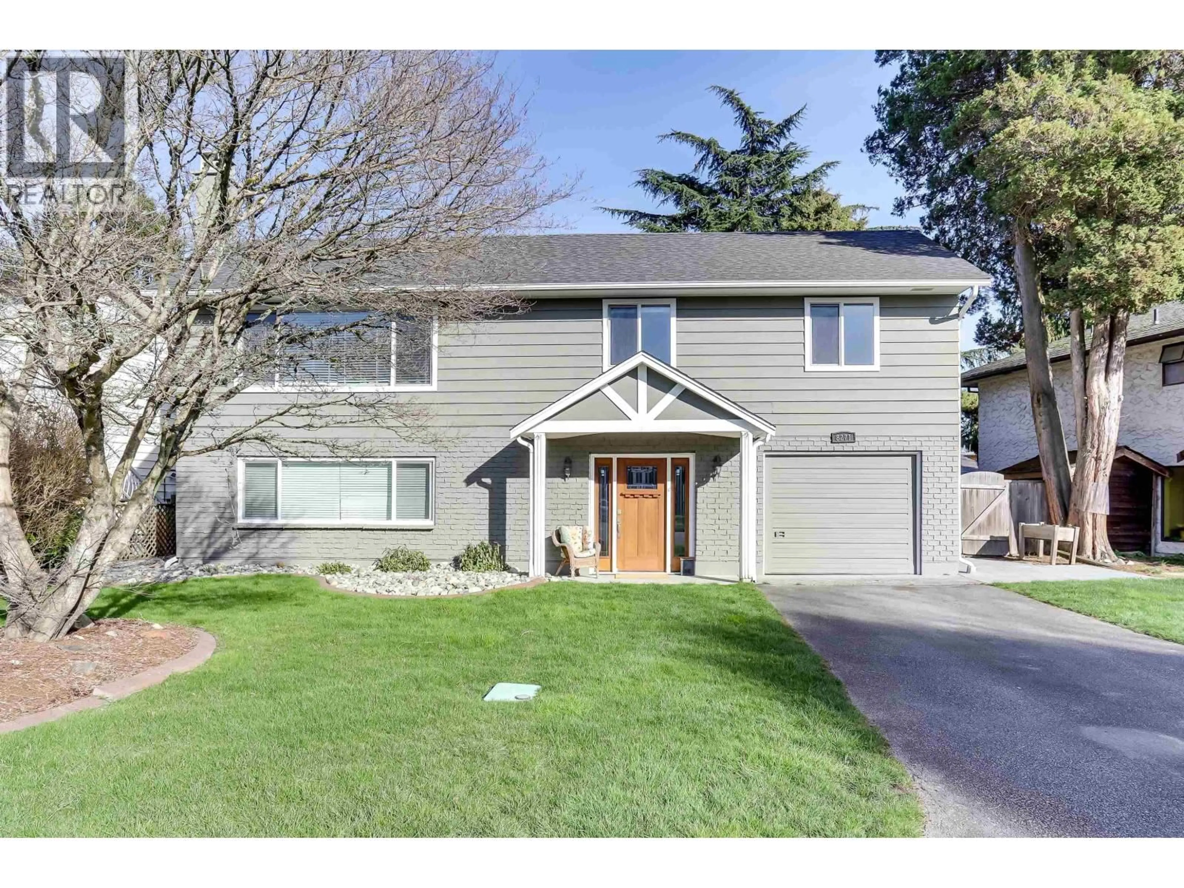 Home with vinyl exterior material, street for 8271 ROSEHILL DRIVE, Richmond British Columbia V7A2J6