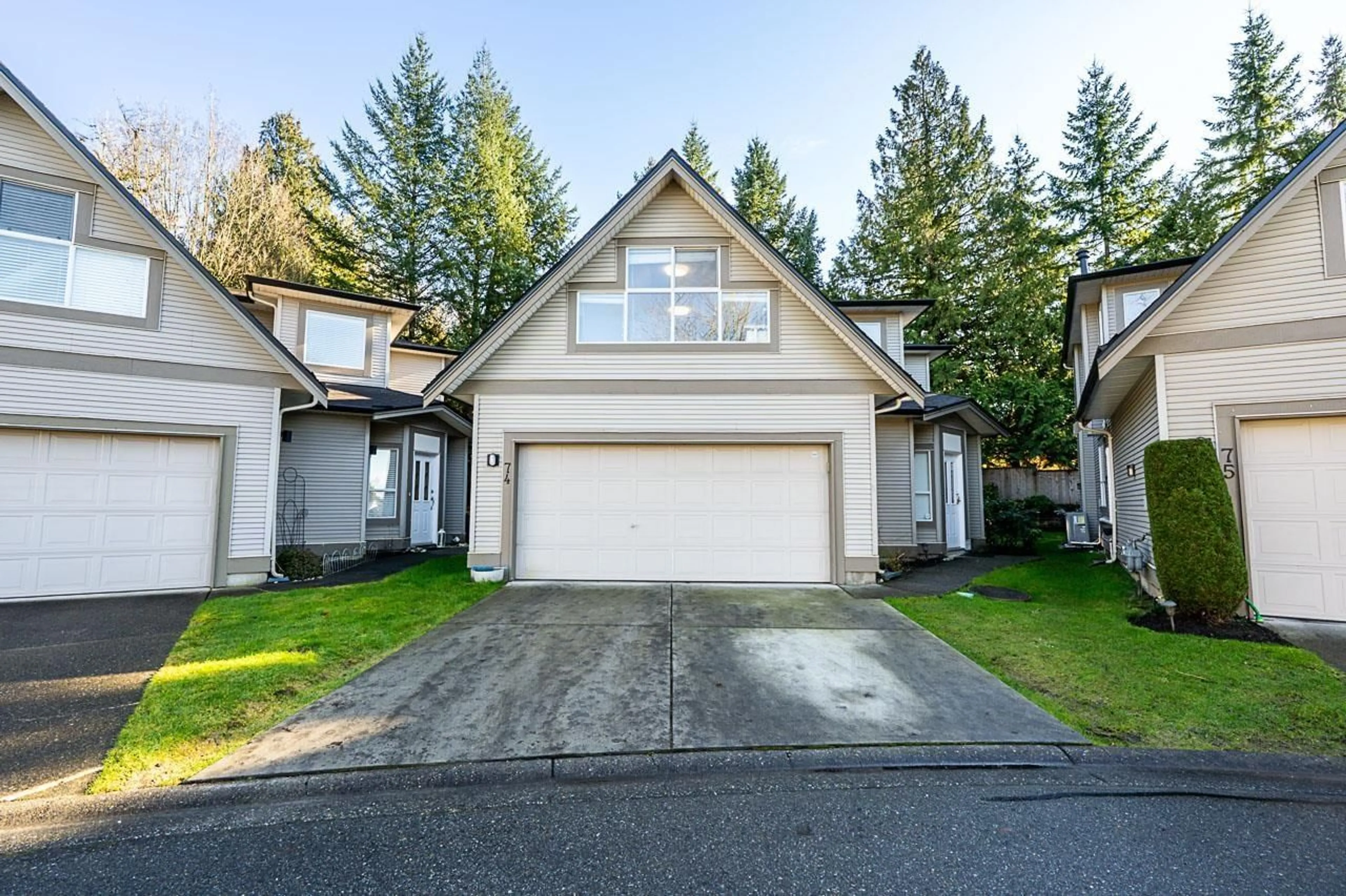 A pic from outside/outdoor area/front of a property/back of a property/a pic from drone, street for 74 - 20881 87 AVENUE, Langley British Columbia V1M3X1