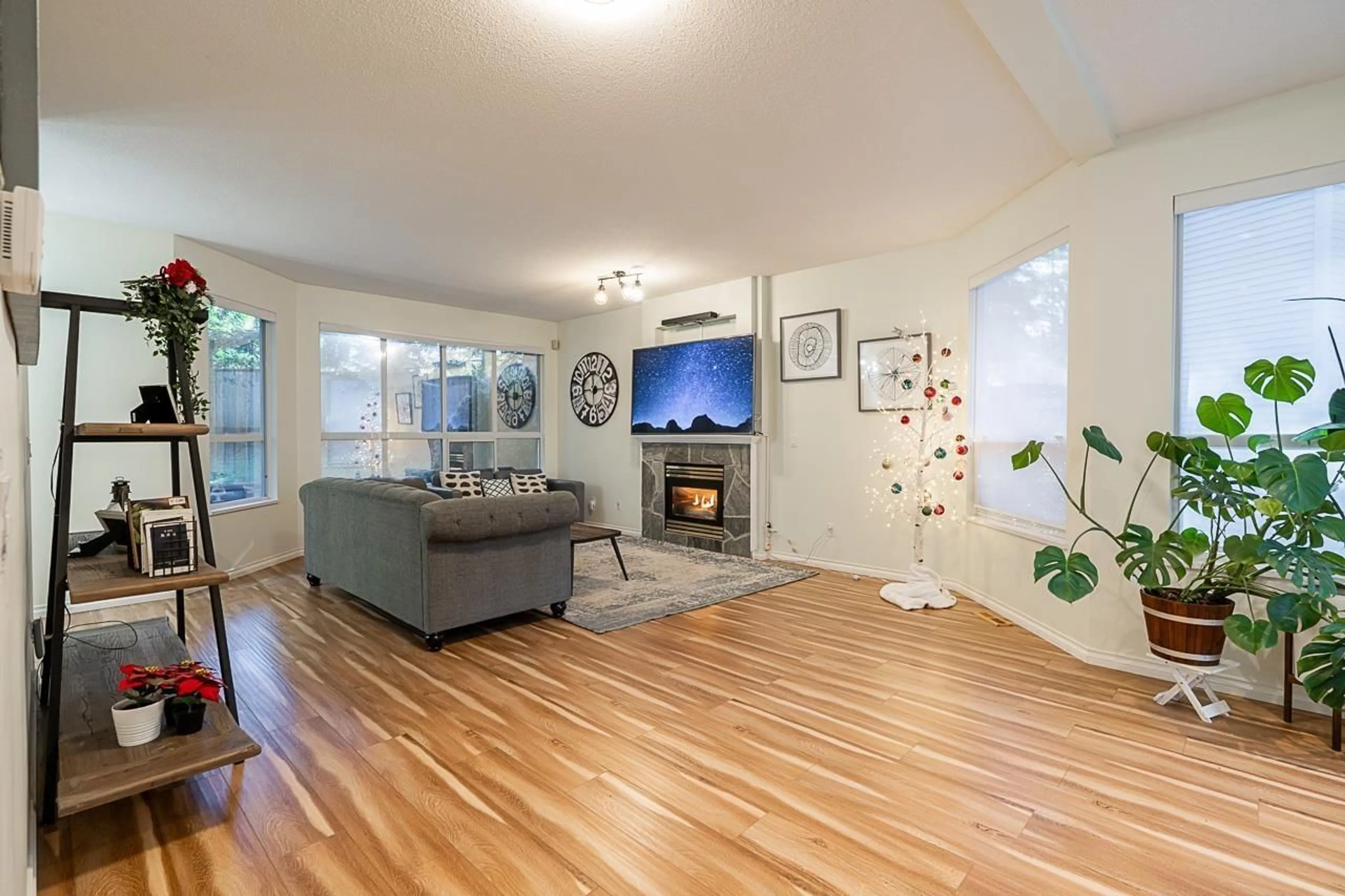 Living room with furniture, wood/laminate floor for 74 - 20881 87 AVENUE, Langley British Columbia V1M3X1