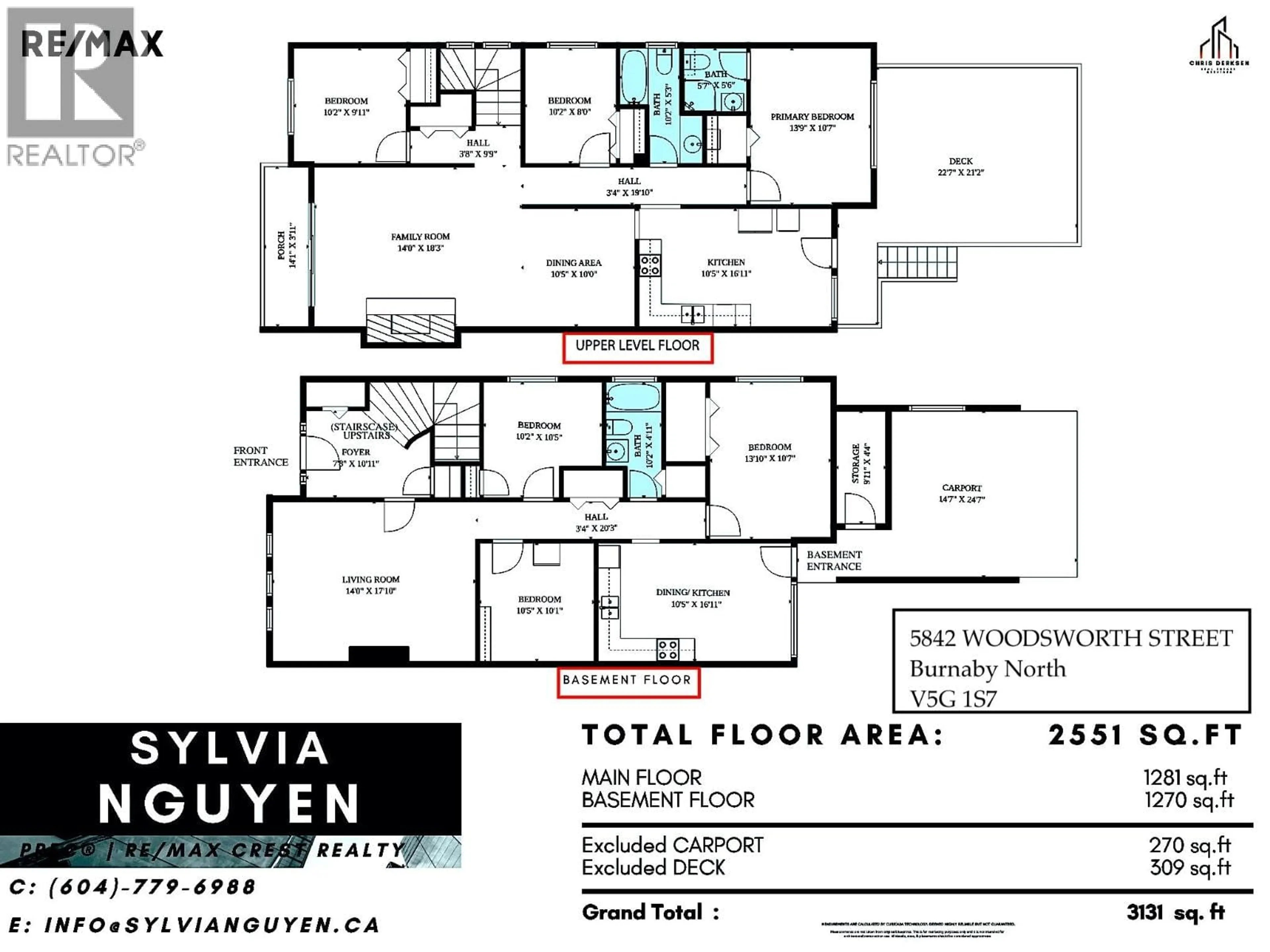 Floor plan for 5842 WOODSWORTH STREET, Burnaby British Columbia V5G1S7
