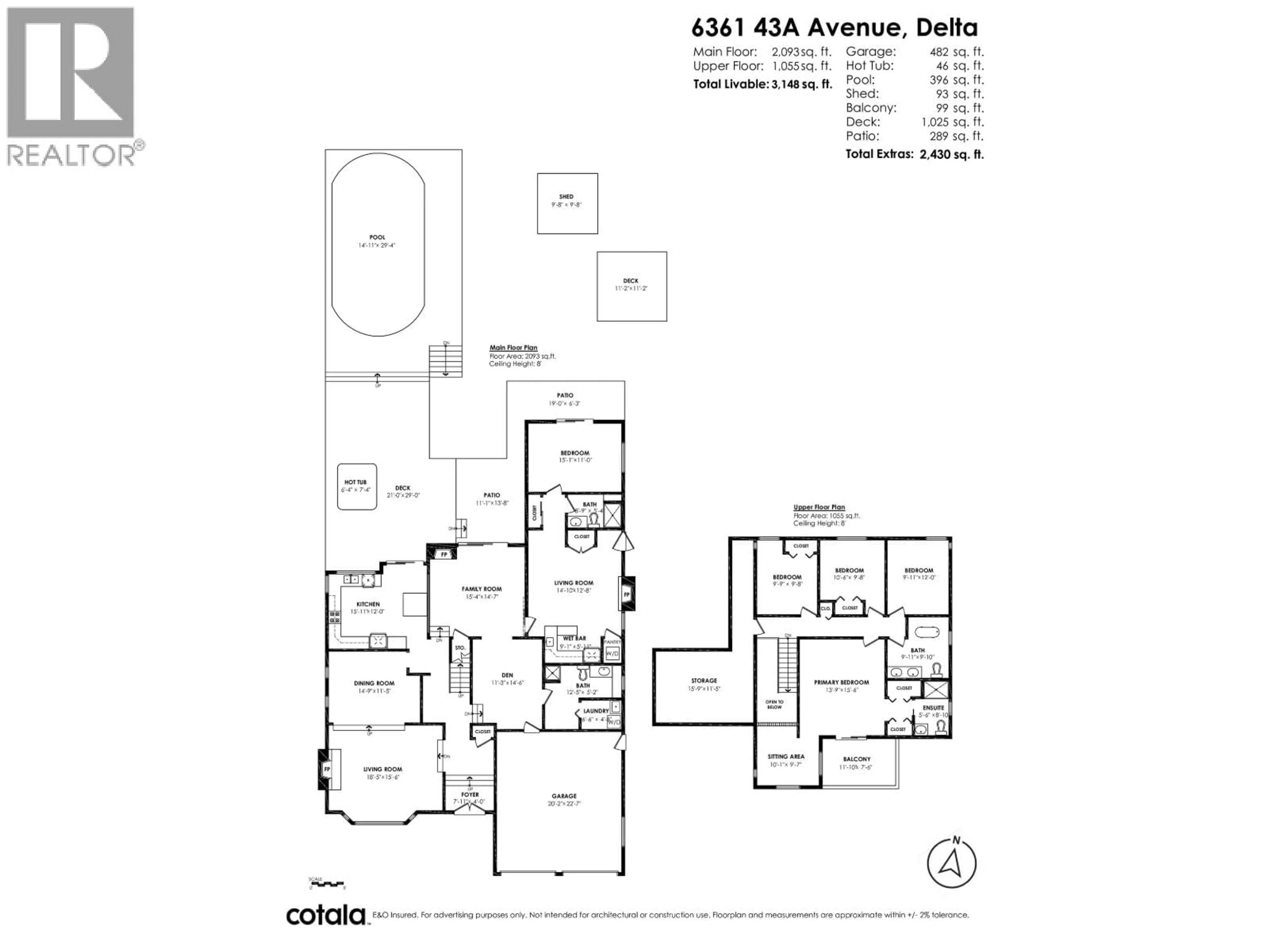 Floor plan for 6361 43A AVENUE, Delta British Columbia V4K1B3