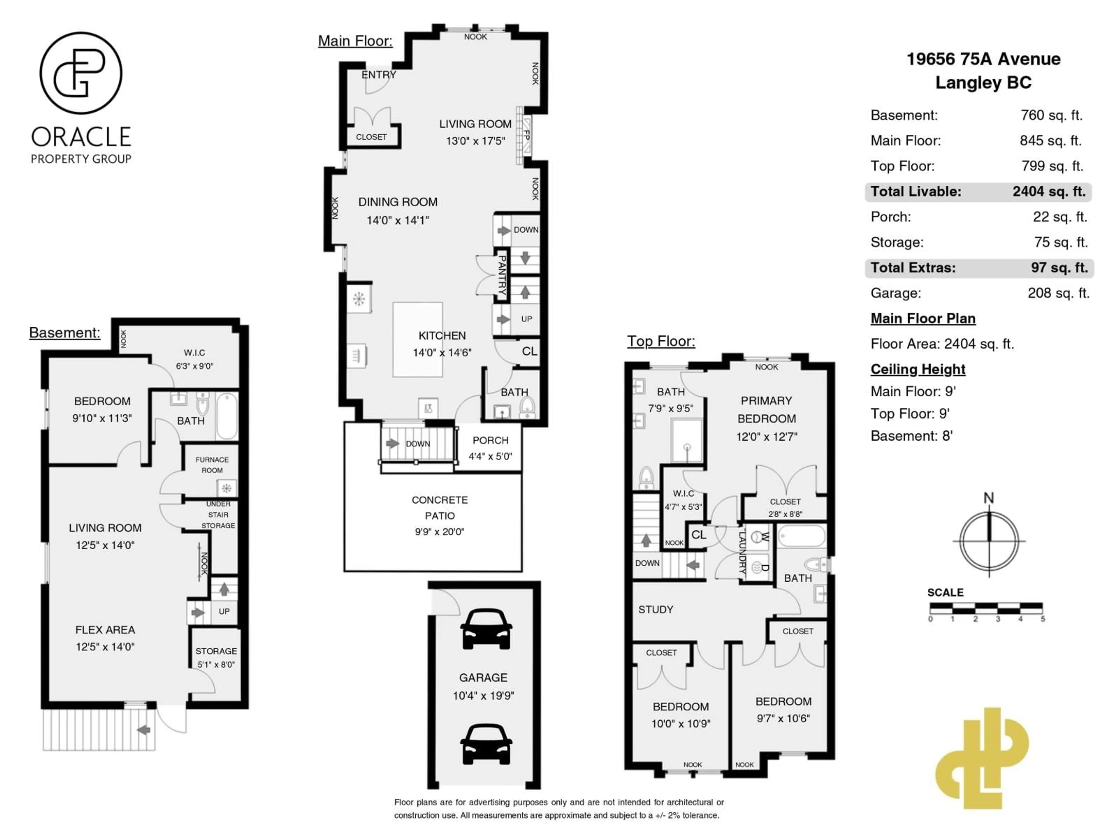 Floor plan for 19656 75A AVENUE, Langley British Columbia V2Y3T2