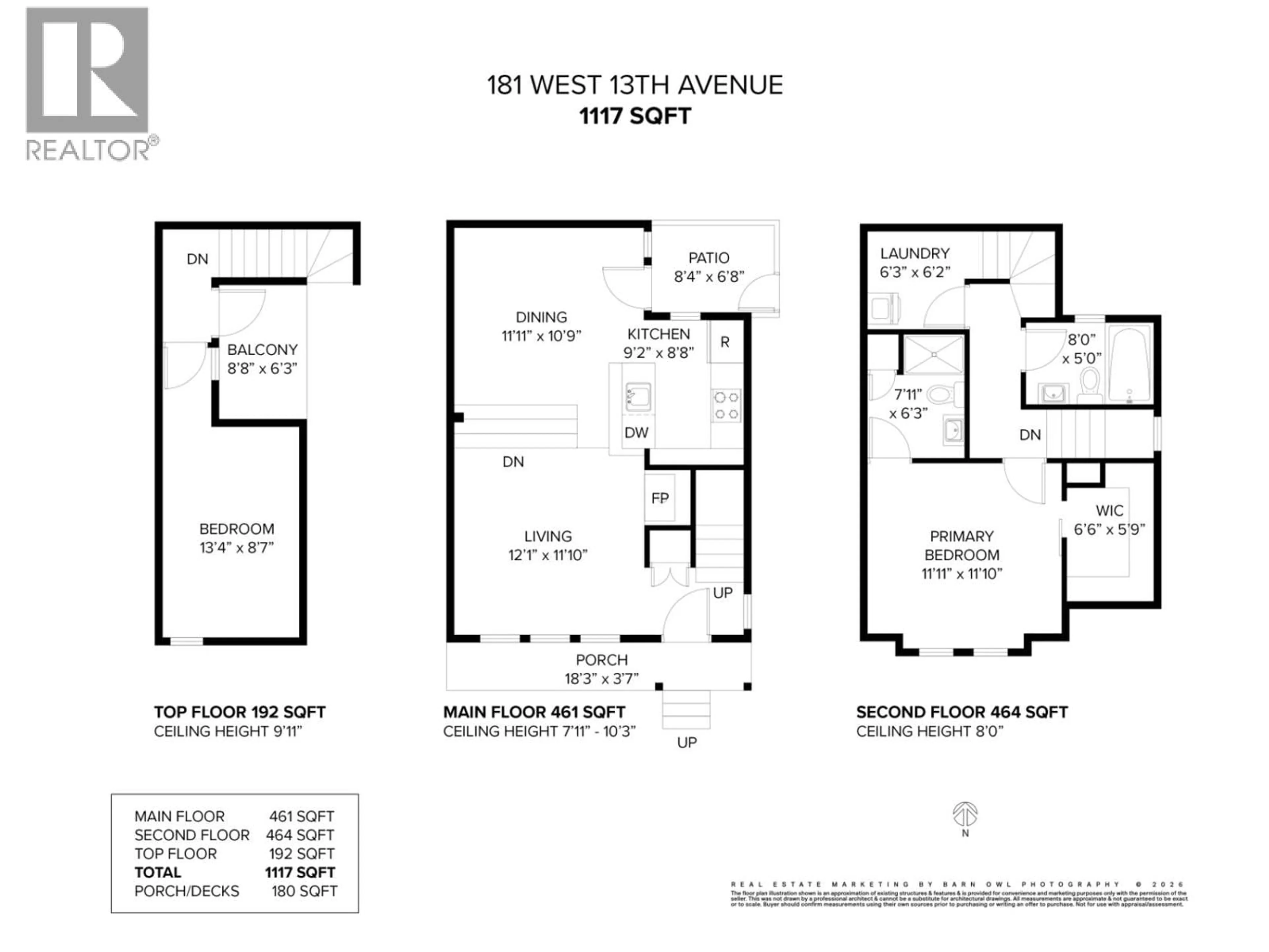 Floor plan for 181 13TH AVENUE, Vancouver British Columbia V5Y1V8