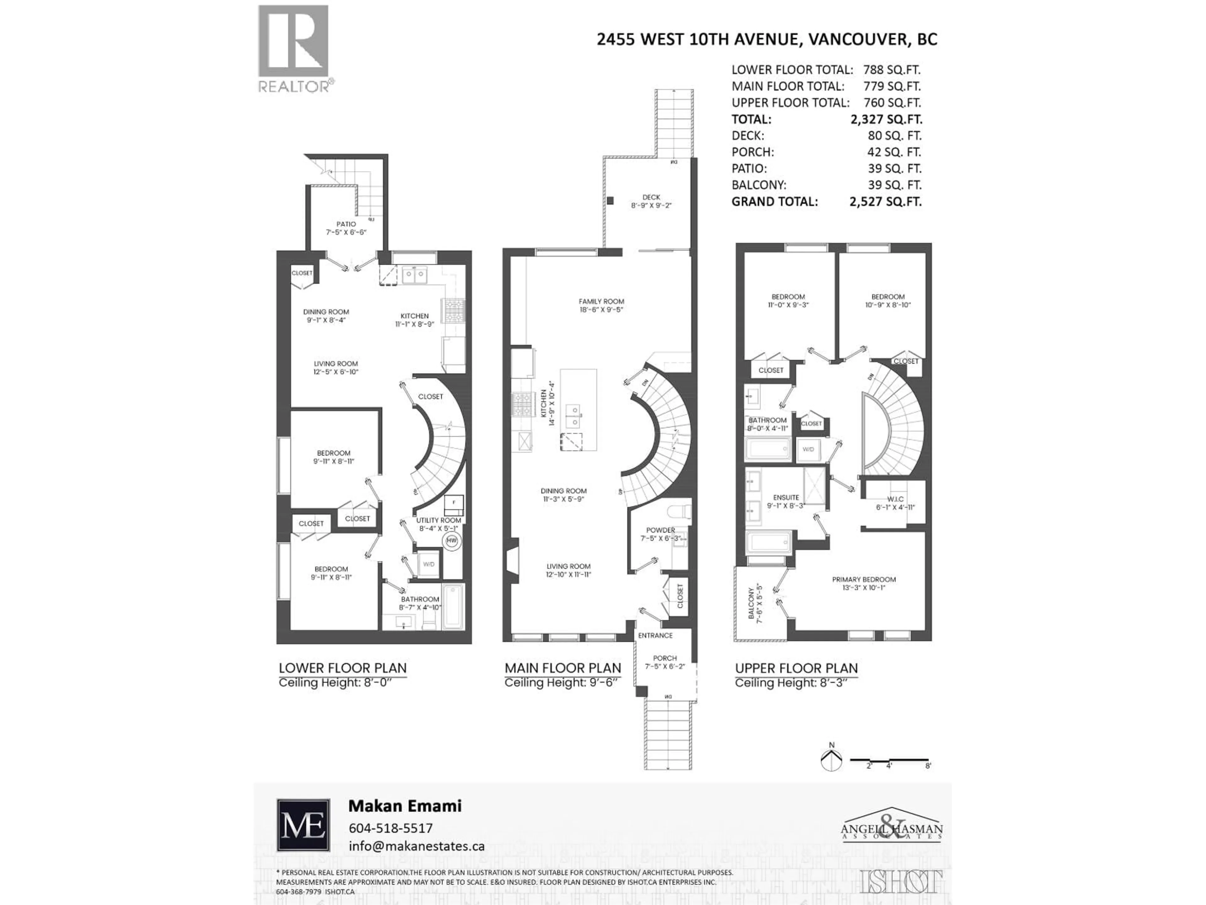 Floor plan for 2455 10TH AVENUE, Vancouver British Columbia V6K2J4