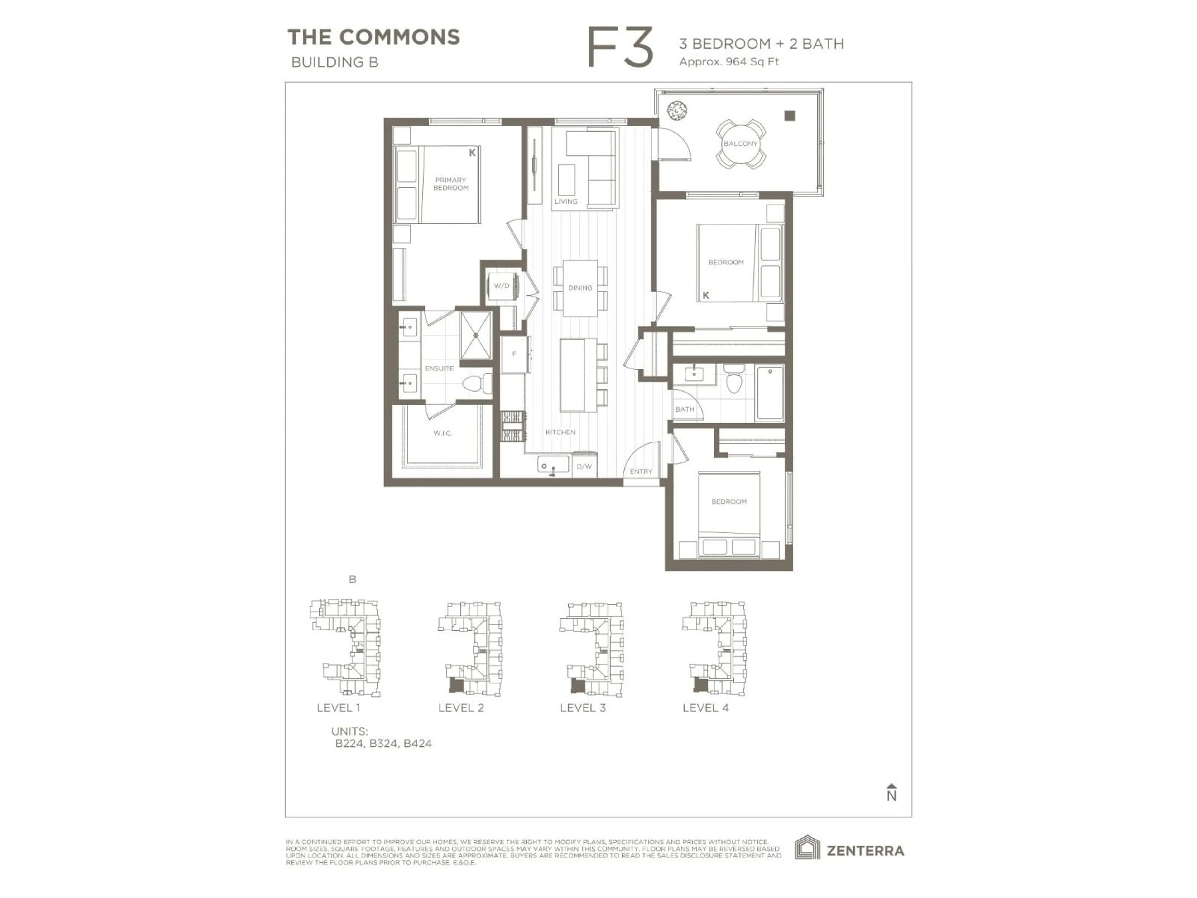 Floor plan for B224 - 8230 208B AVENUE, Langley British Columbia V0V0V0